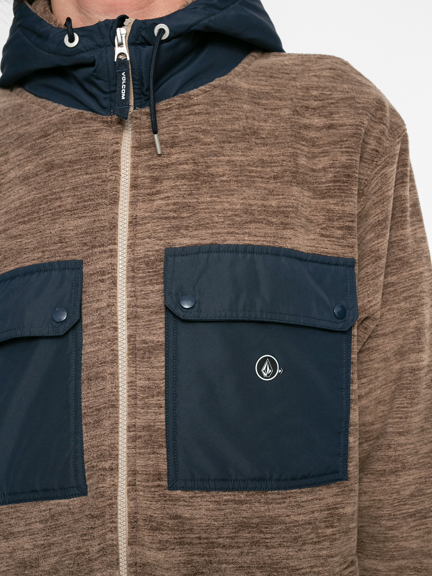 Volcom Yzzolater Lined Zip Pulóver (desert taupe)