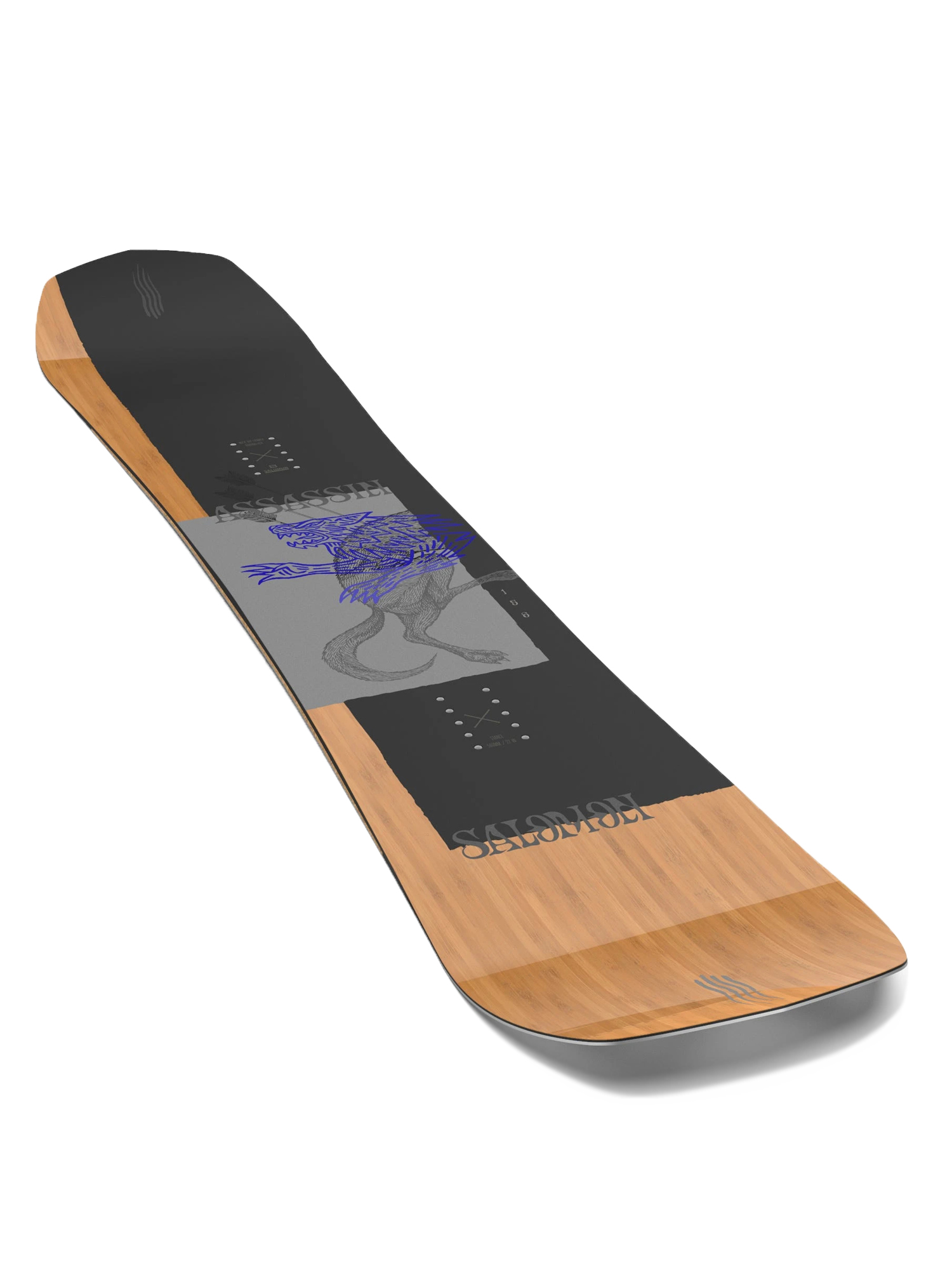 Férfi Salomon Assassin Snowboard (white/blue/black)