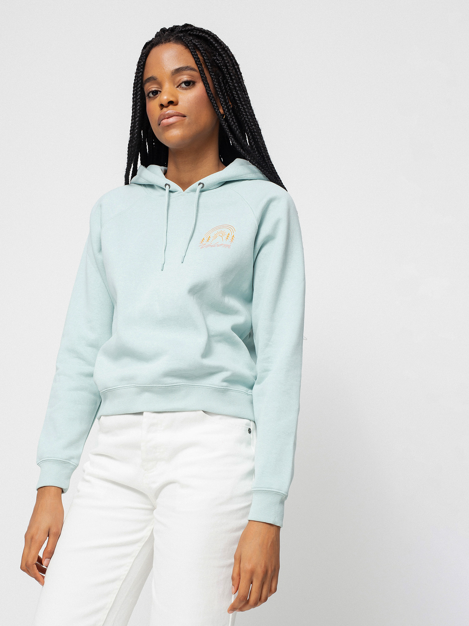 Volcom Truly Stokin HD Kapucnis pulóver Wmn (blue fog)