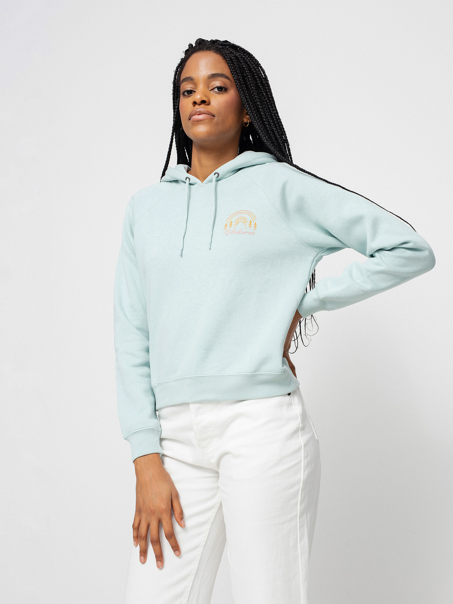 Volcom Truly Stokin HD Kapucnis pulóver Wmn (blue fog)