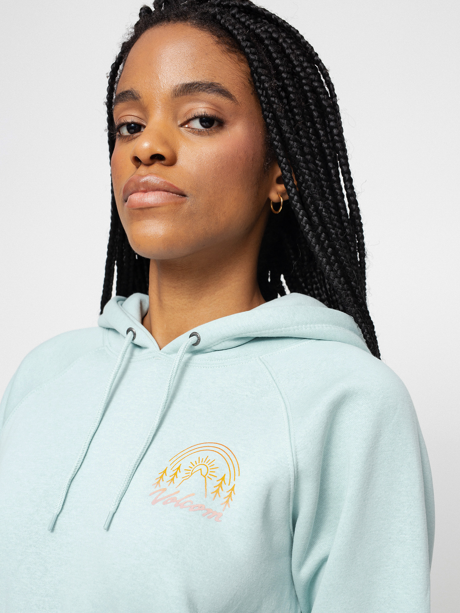 Volcom Truly Stokin HD Kapucnis pulóver Wmn (blue fog)