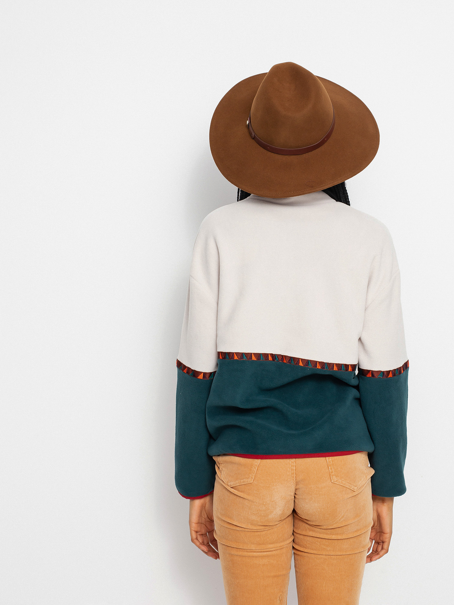 Női Iriedaily Holina Fleece Troyer Polár pulóver (dark teal)