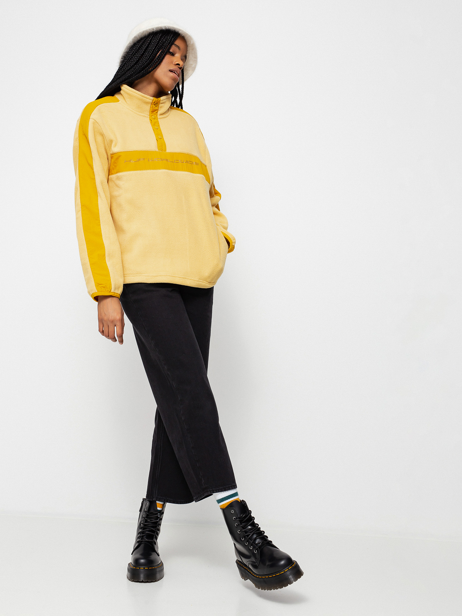 Női HUF Cascade Polár pulóver (dijon)