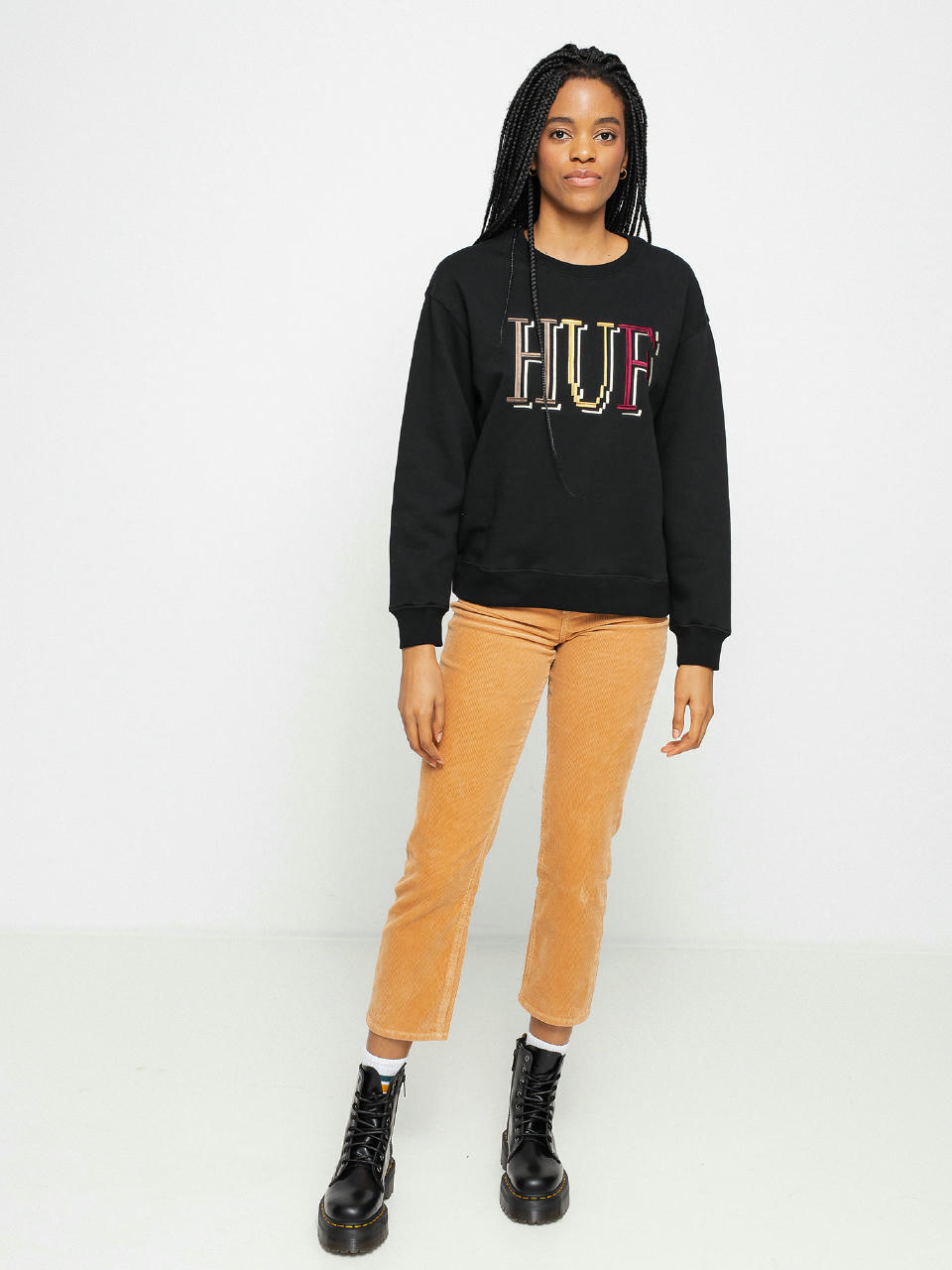 HUF 8-Bit Pulóver Wmn (black)