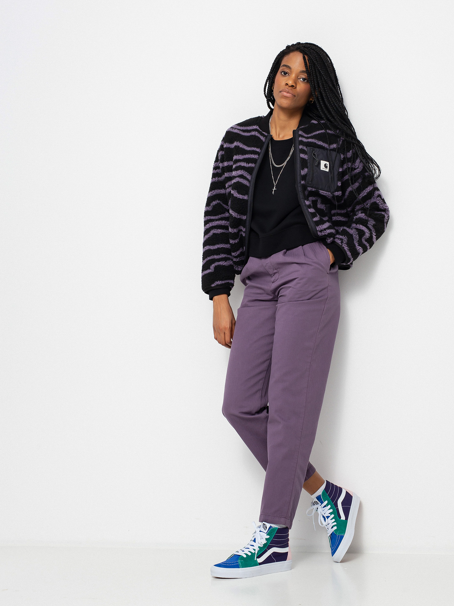 Carhartt WIP Janet Liner Dzseki Wmn (deep freeze jacquard provence/black)