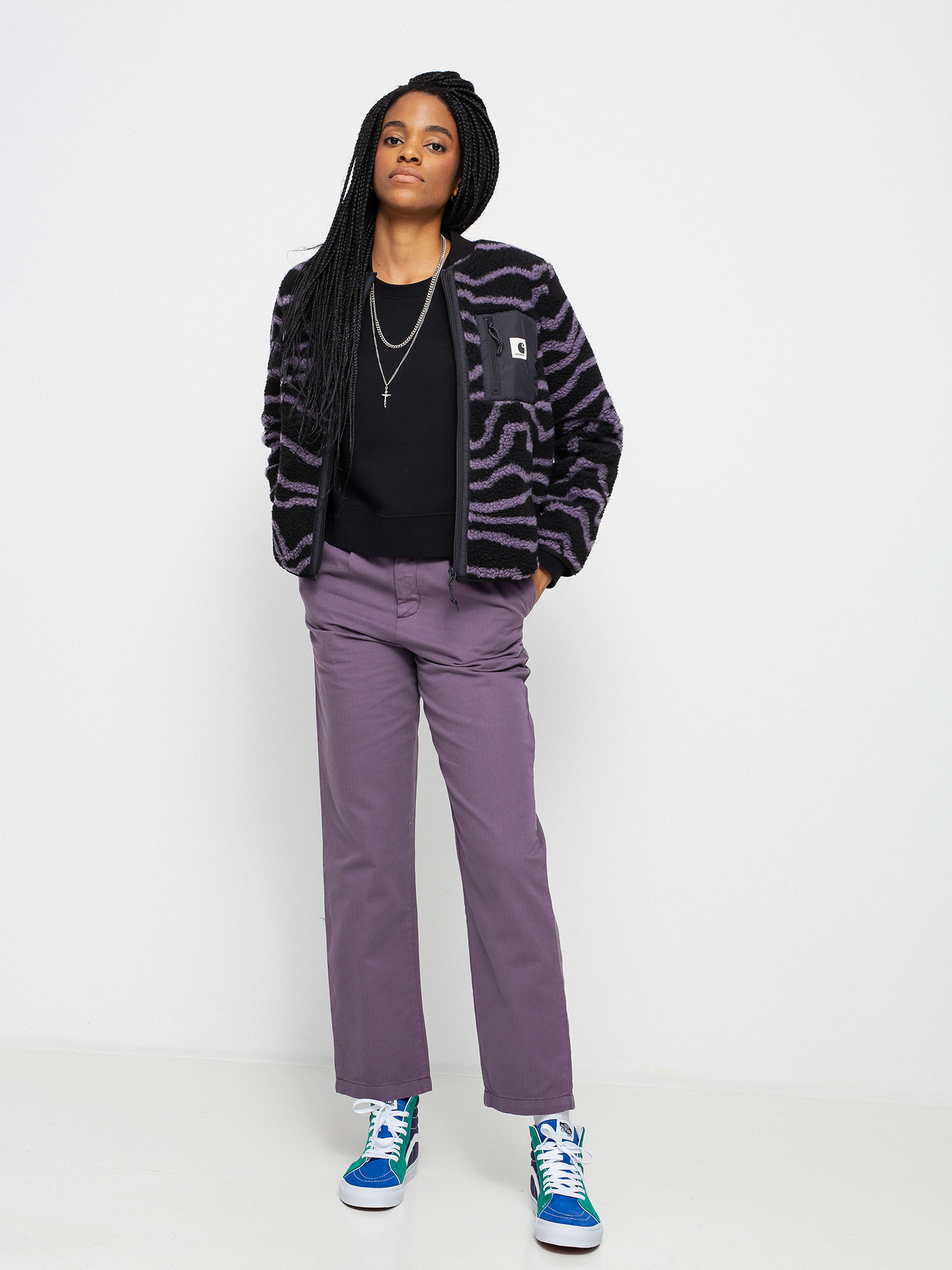 Carhartt WIP Janet Liner Dzseki Wmn (deep freeze jacquard provence/black)