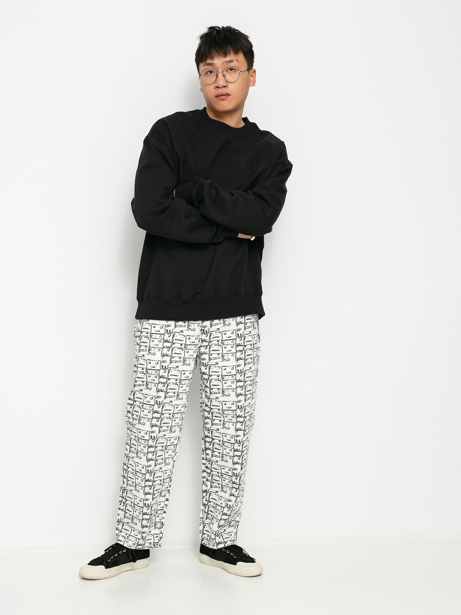 Volcom Modown Tapered Denim Kisnadrág (prt print)