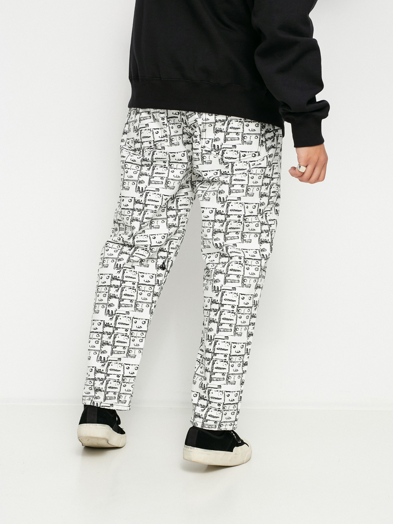 Volcom Modown Tapered Denim Kisnadrág (prt print)