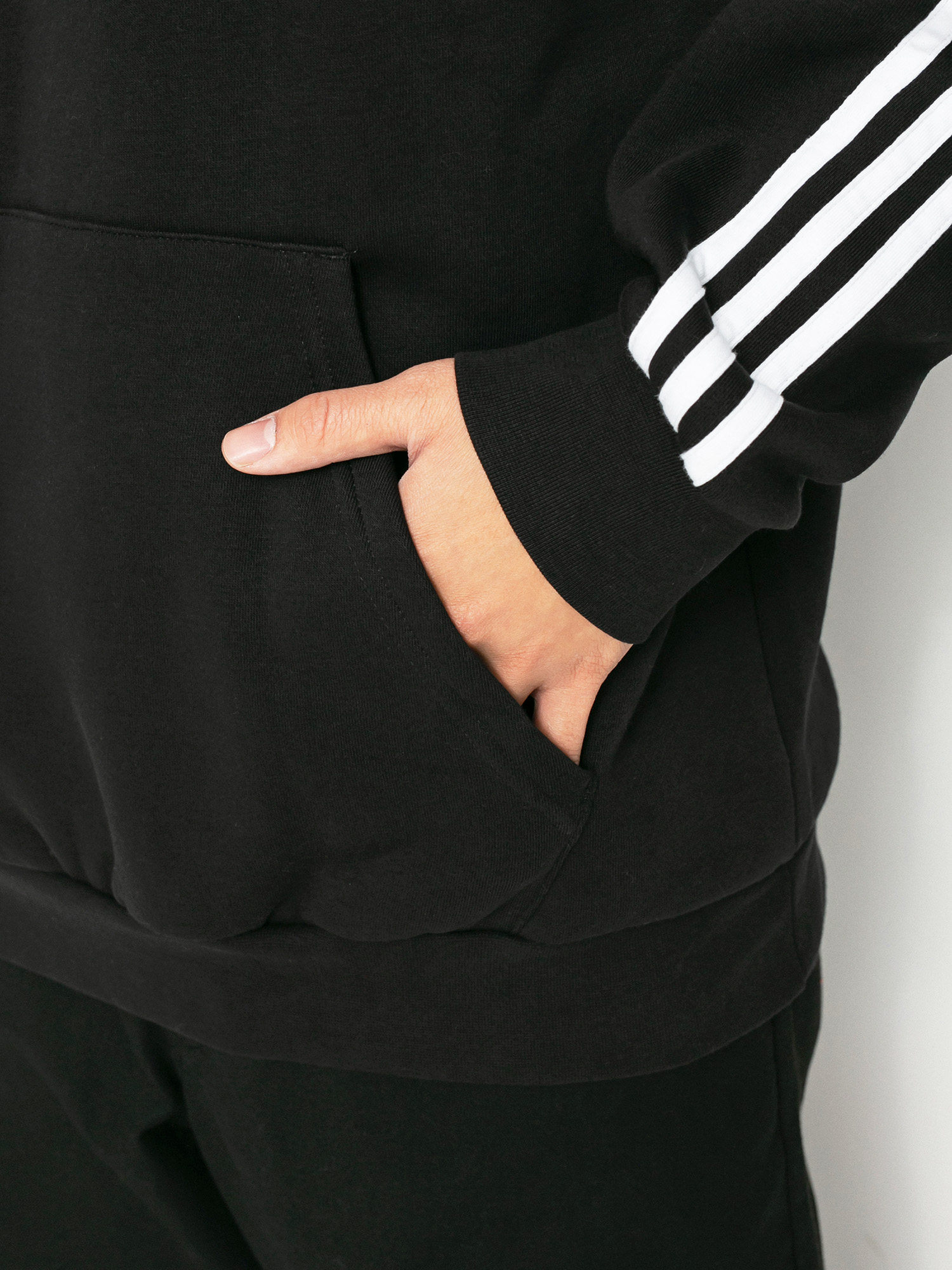 adidas Originals 3 Stripes HD Kapucnis pulóver (black)