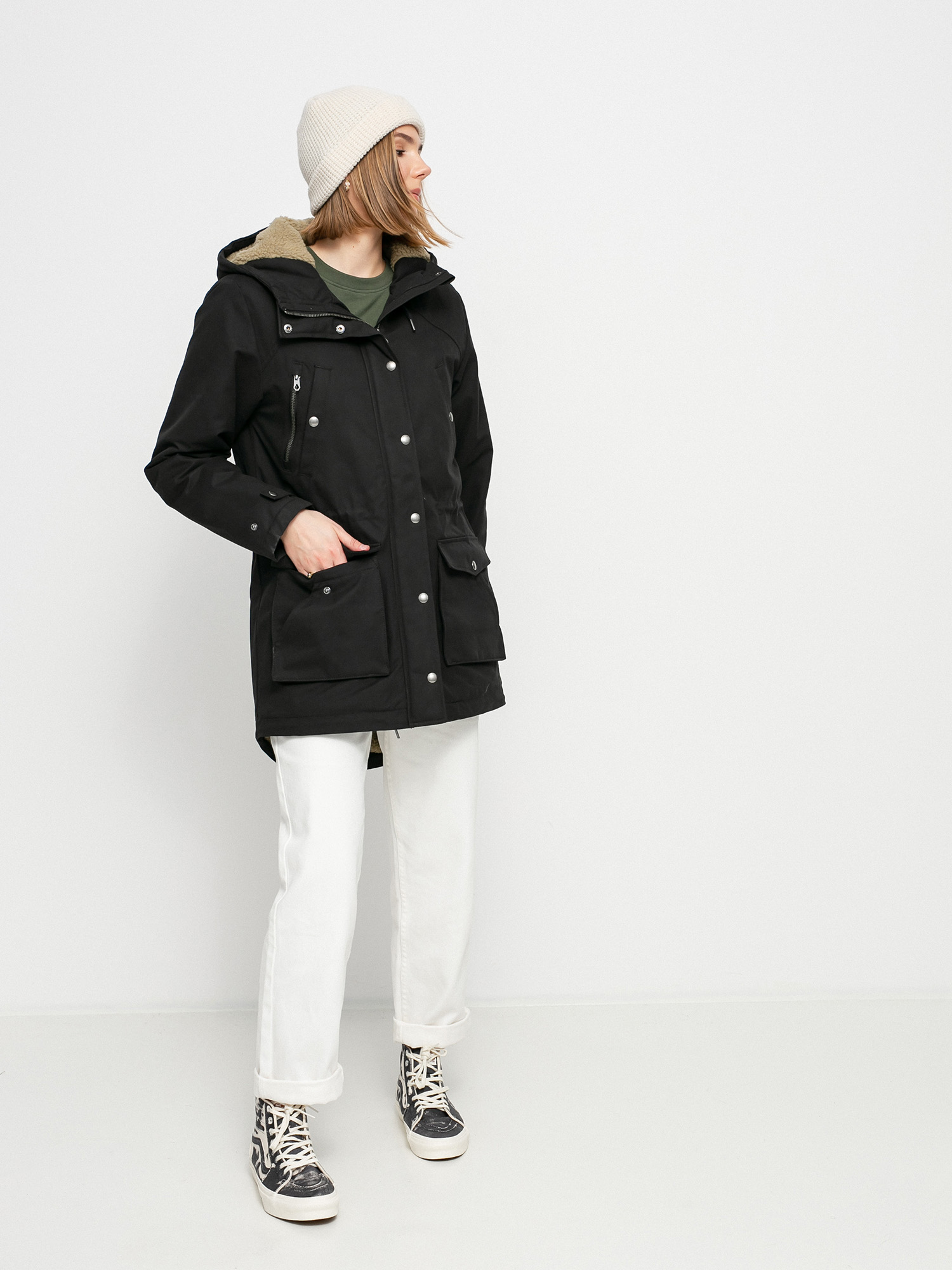 Volcom Walk On By 5K Parka Dzseki Wmn (black)