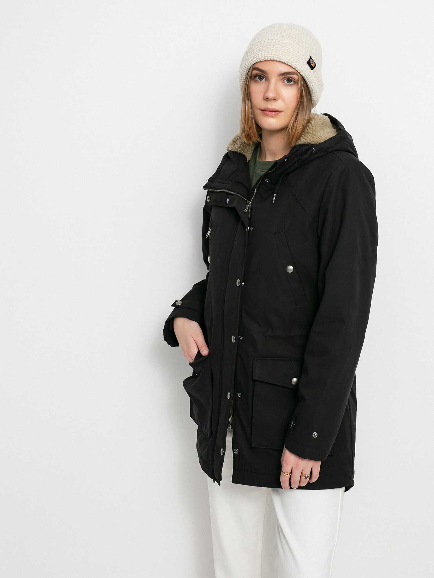 Volcom Walk On By 5K Parka Dzseki Wmn (black)