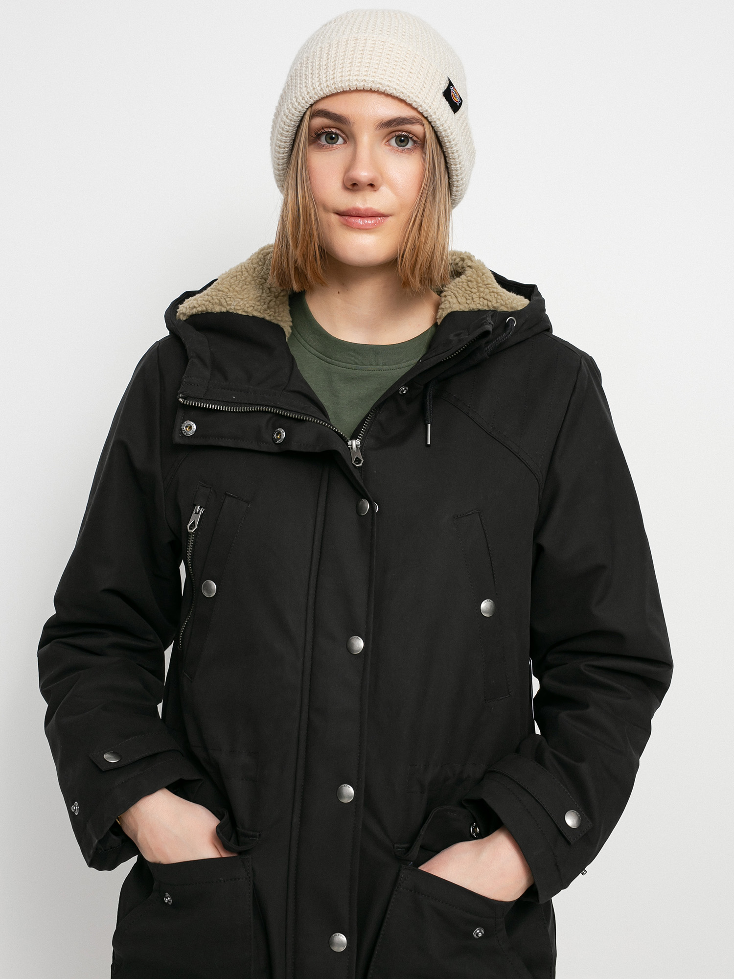 Volcom Walk On By 5K Parka Dzseki Wmn (black)