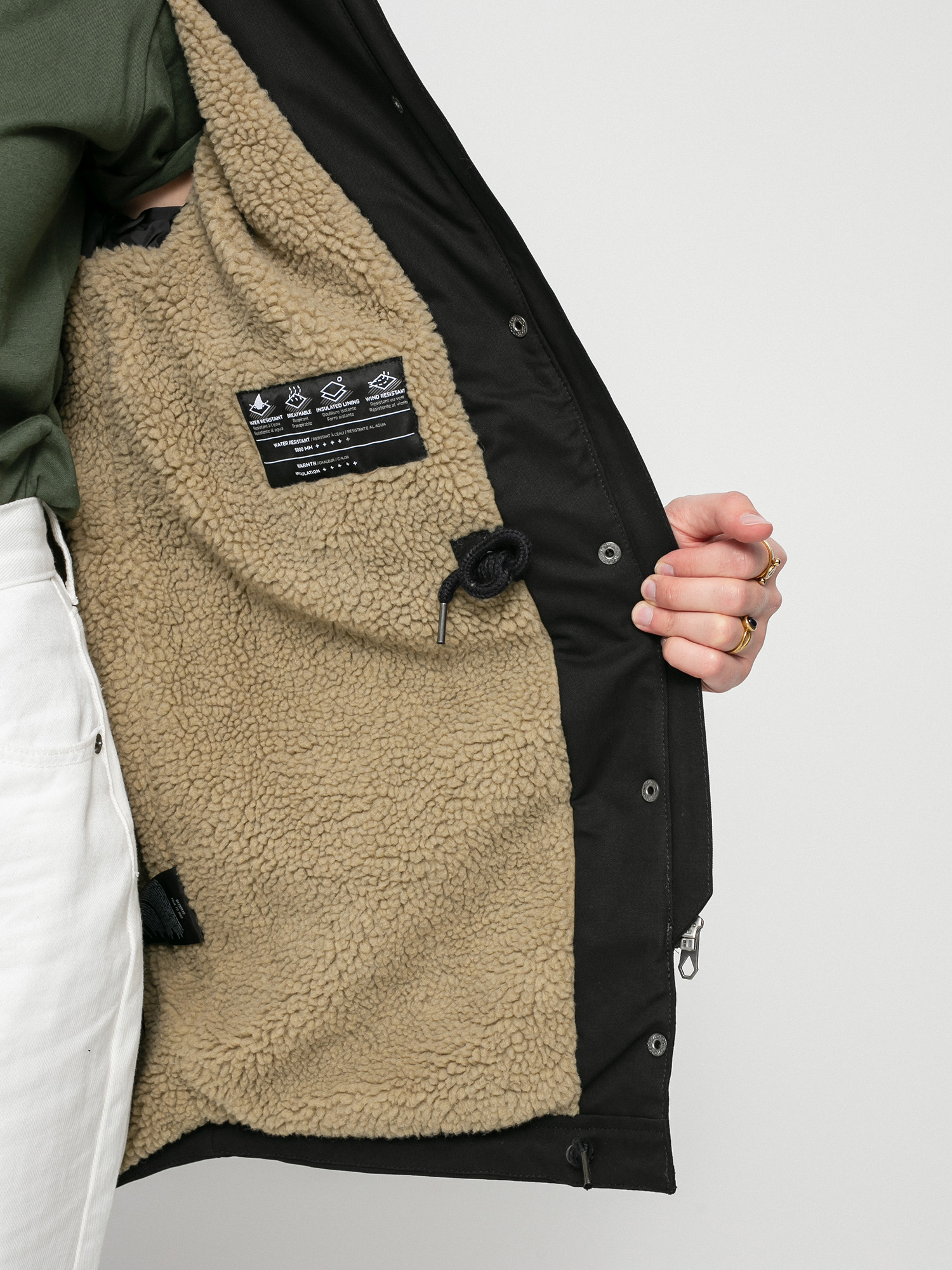 Volcom Walk On By 5K Parka Dzseki Wmn (black)