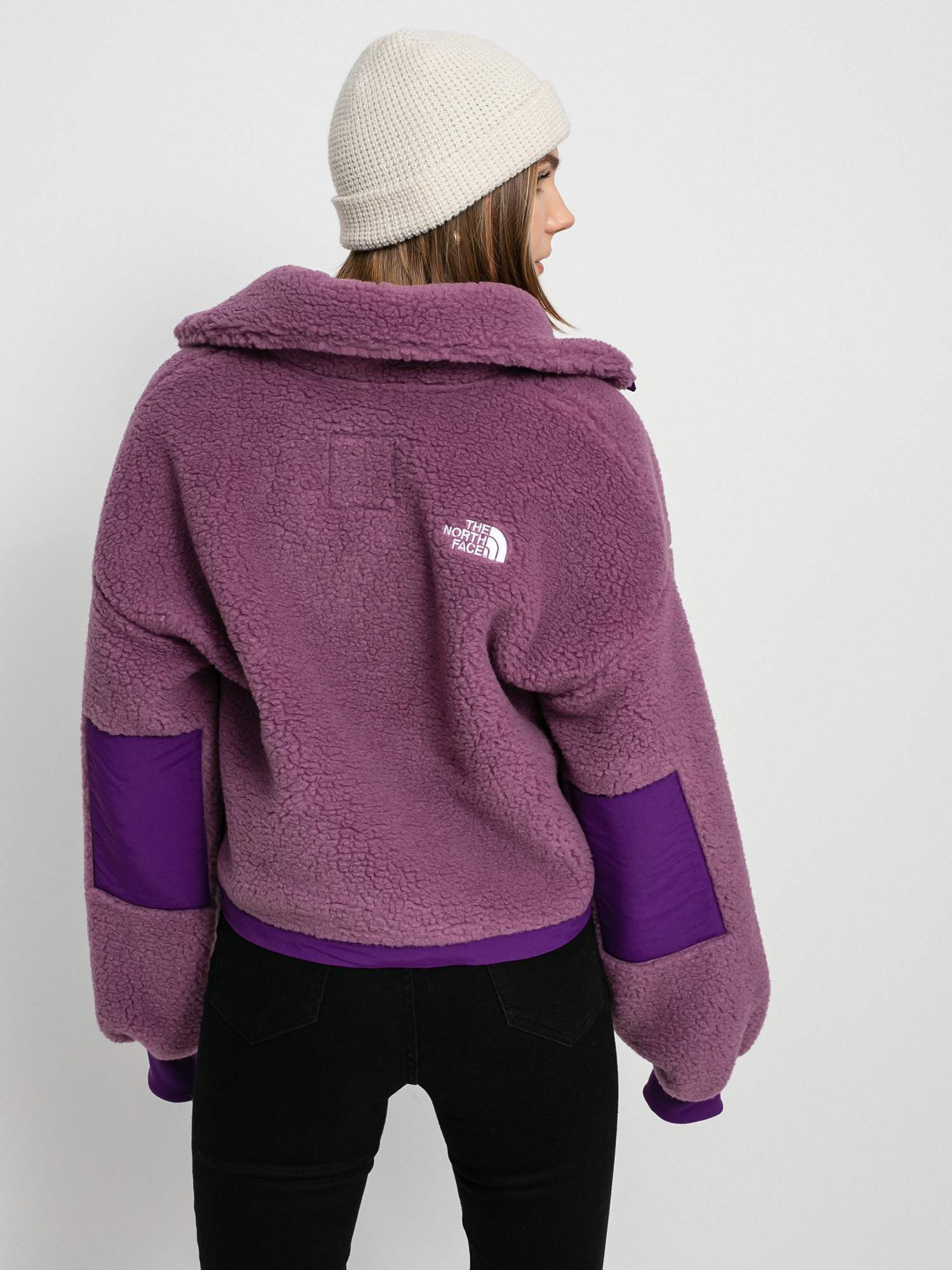 Női The North Face Platte Sherpa Polár pulóver (pikespurple/gravitypurple)