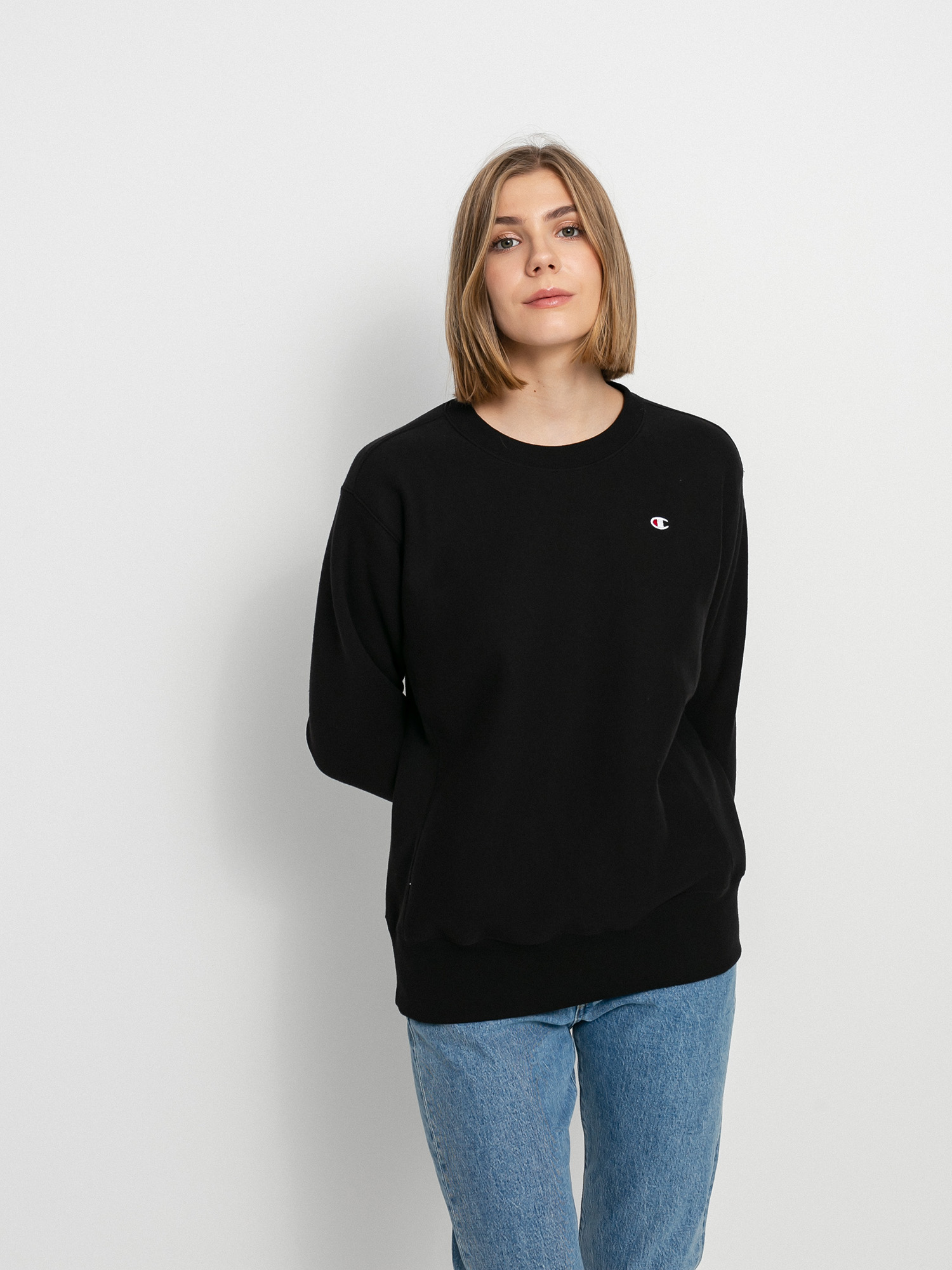 Champion Crewneck Sweatshirt 114789 Pulóver Wmn (nbk)