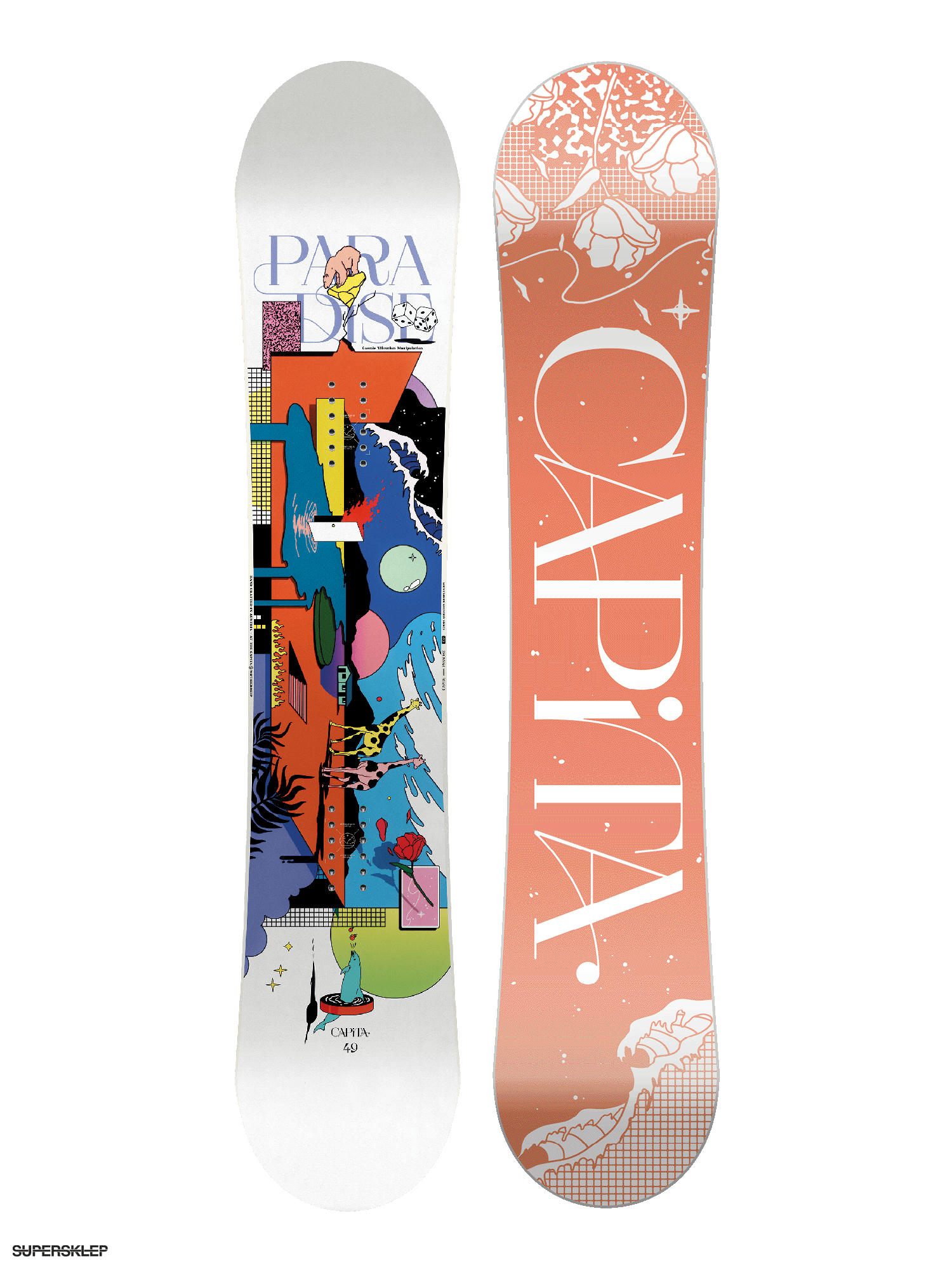 orange snowboard