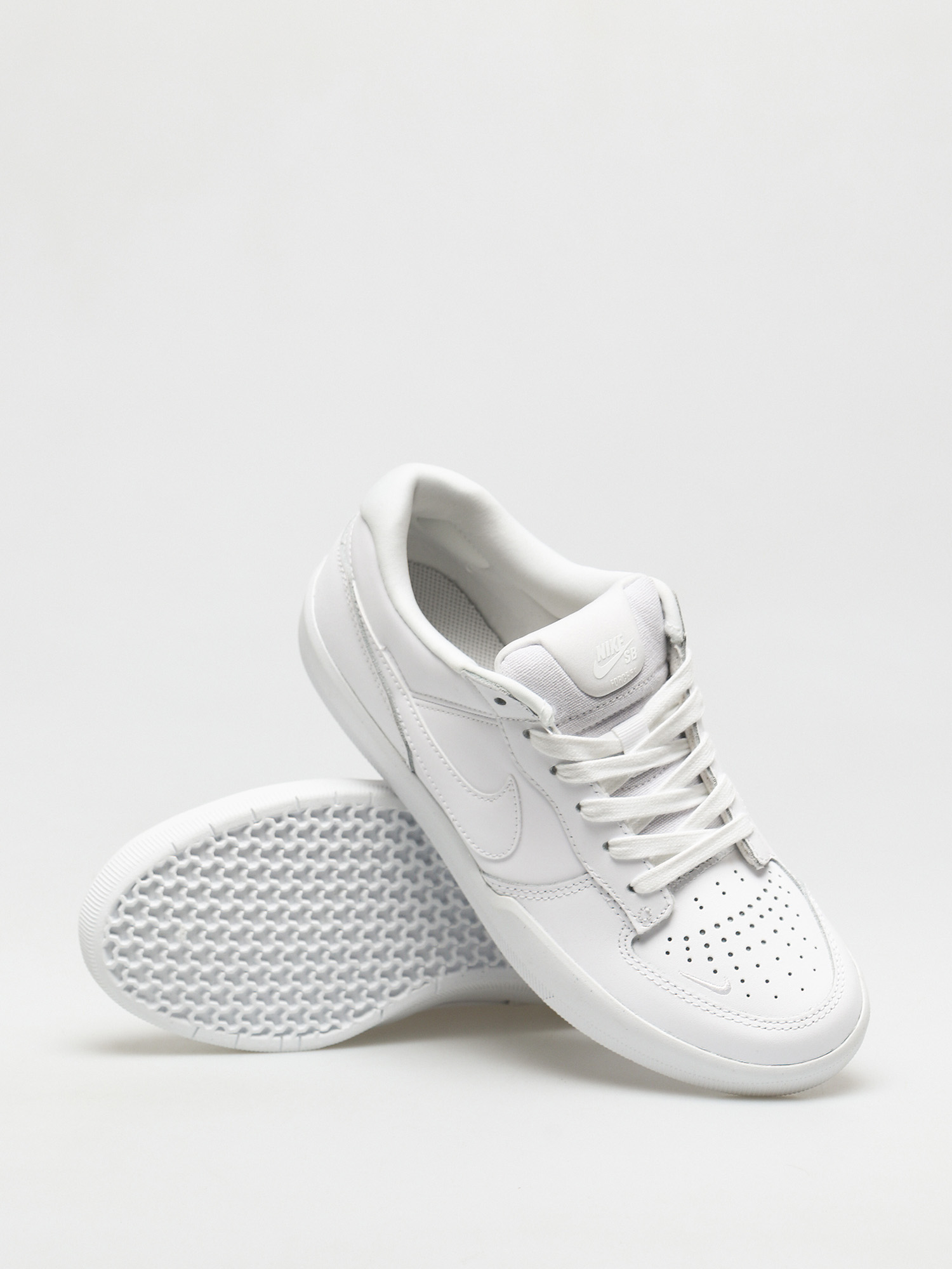 Nike SB Force 58 Premium Leather Cipők (white/white white white)