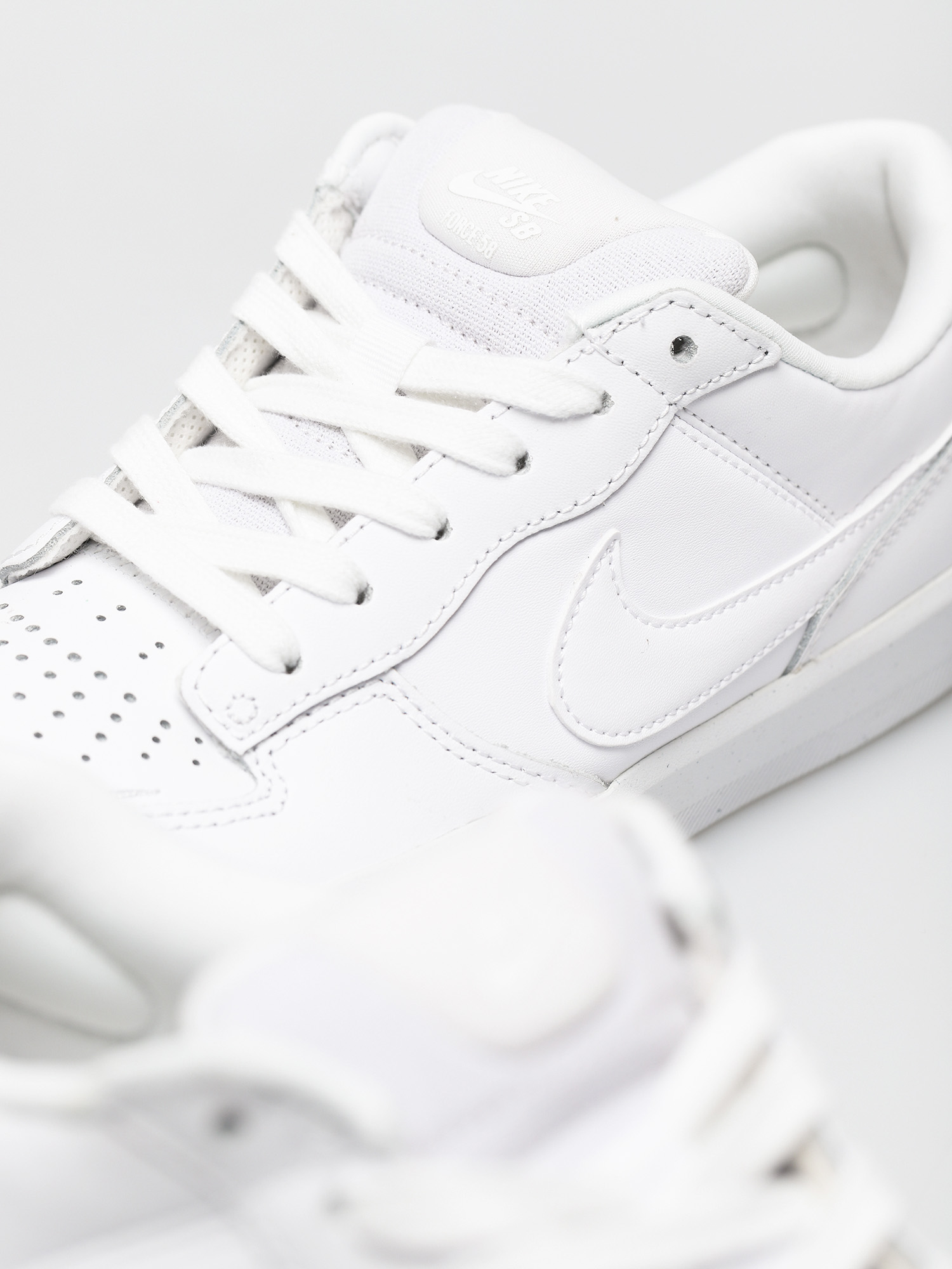 Nike SB Force 58 Premium Leather Cipők (white/white white white)