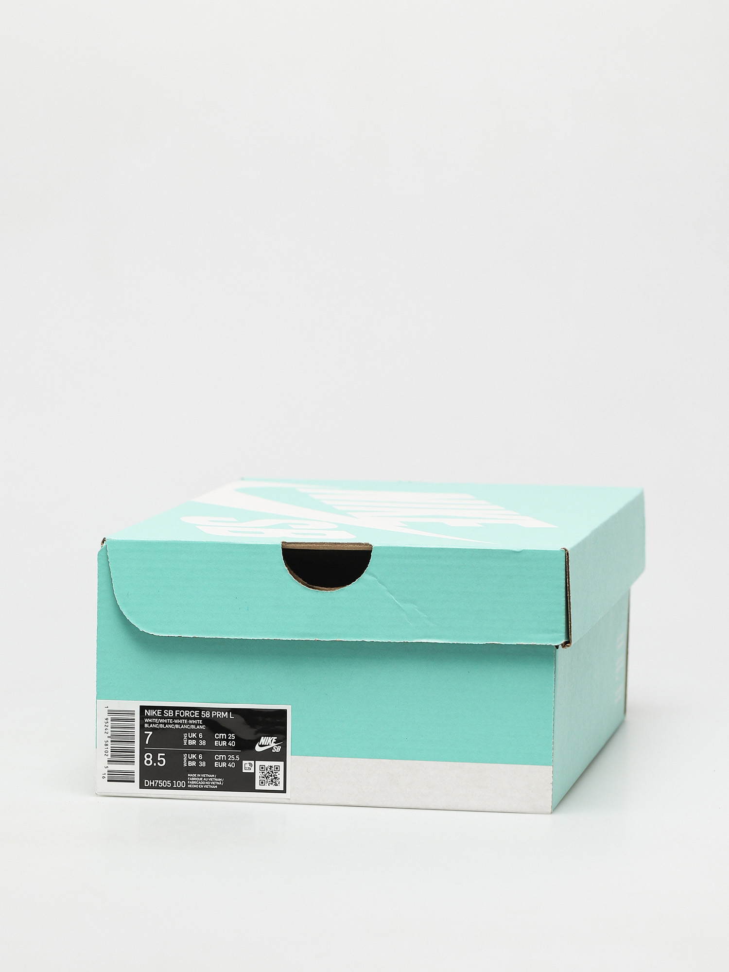 Nike SB Force 58 Premium Leather Cipők (white/white white white)