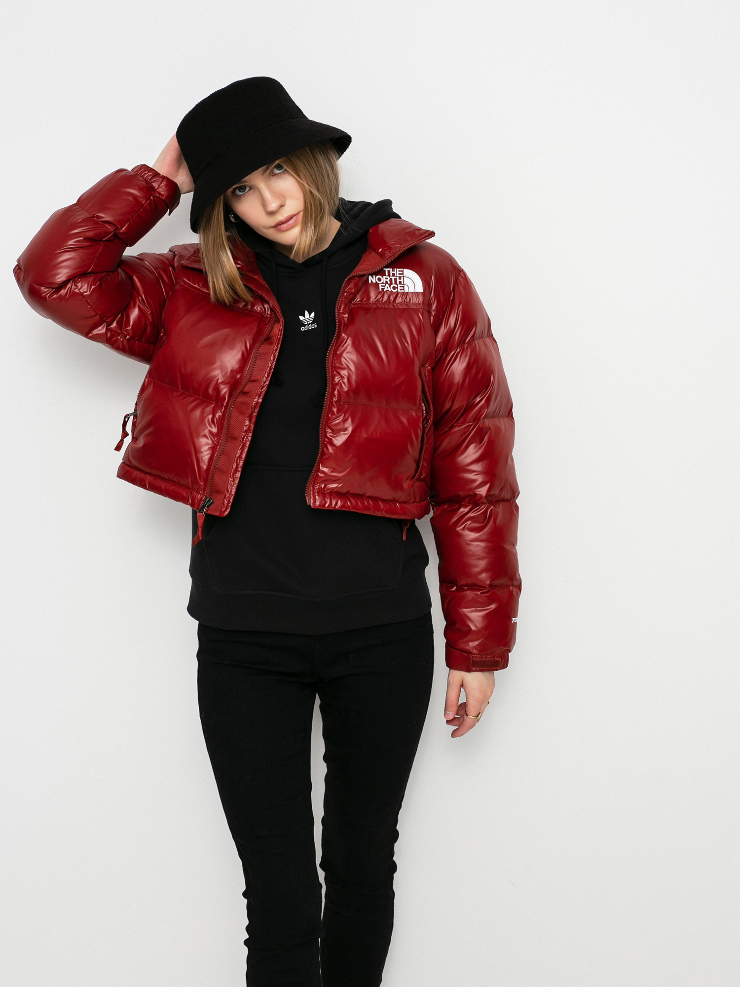 The North Face Nuptse Short Dzseki Wmn (brick house red)