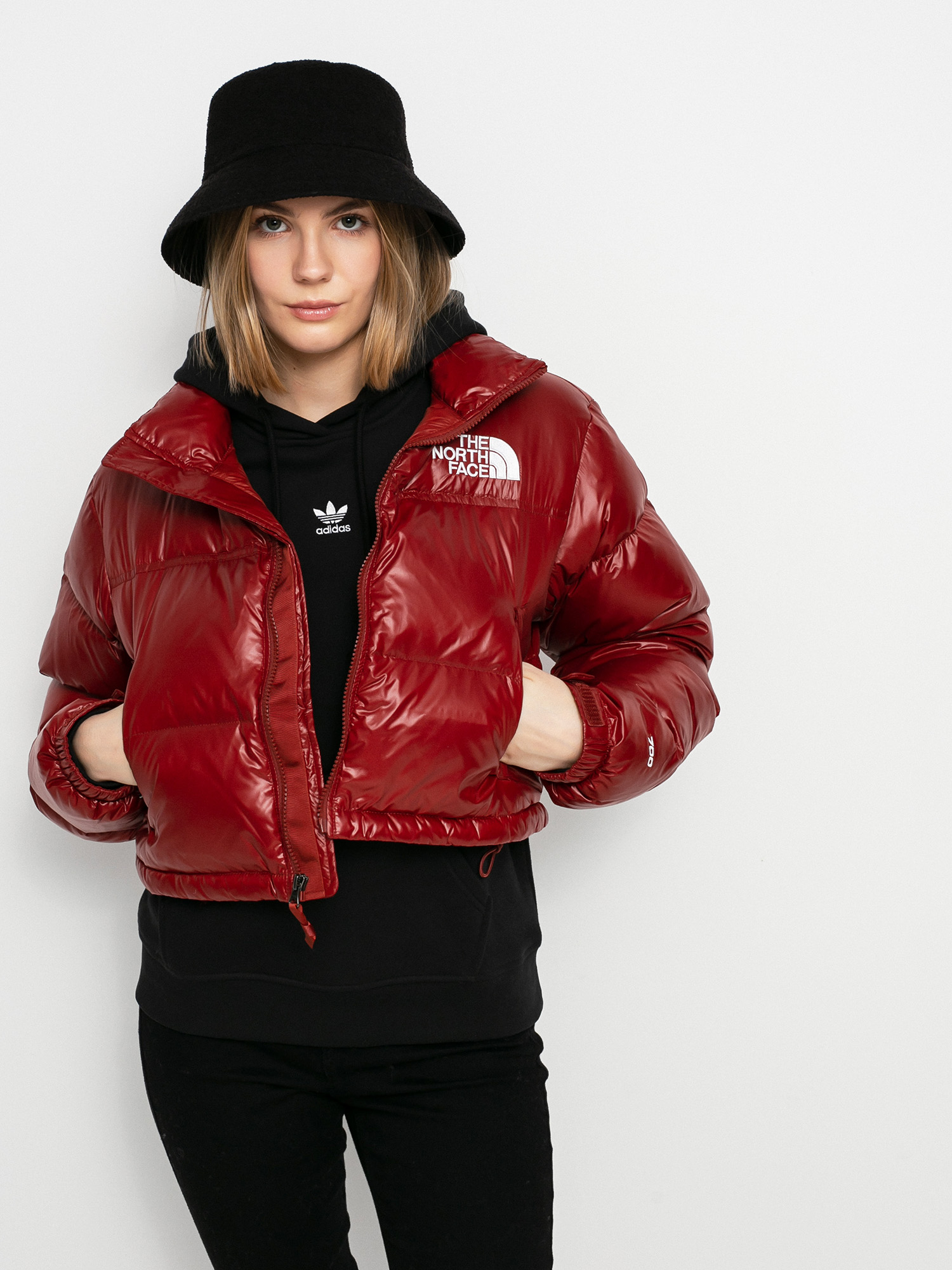 The North Face Nuptse Short Dzseki Wmn (brick house red)