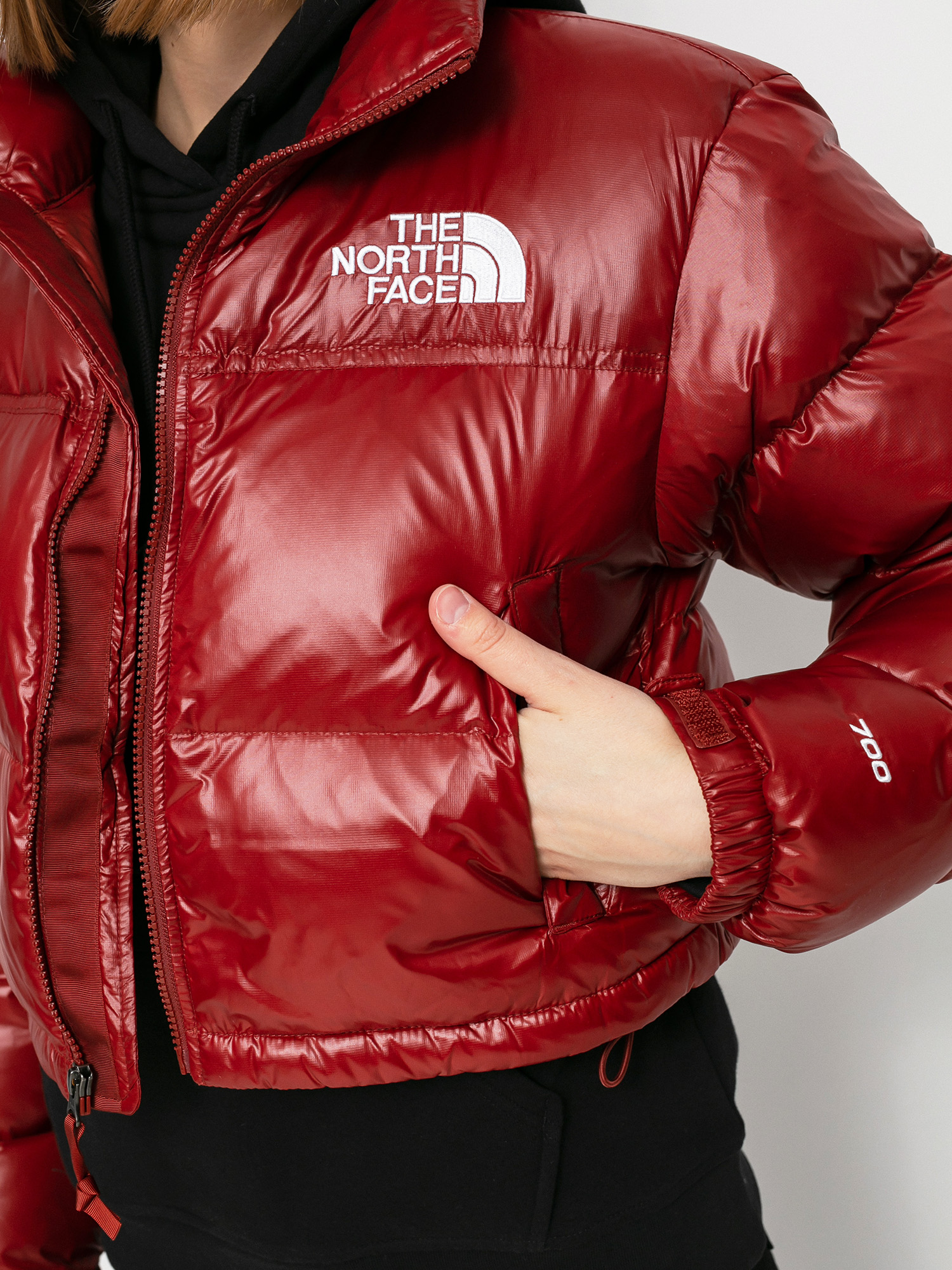 The North Face Nuptse Short Dzseki Wmn (brick house red)