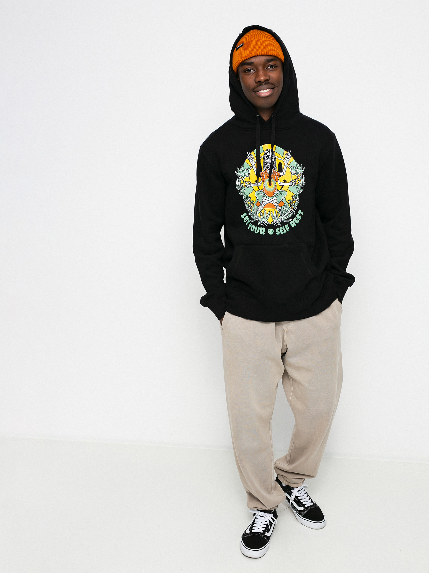 Circa Let Yourself Rest HD Kapucnis pulóver (black)