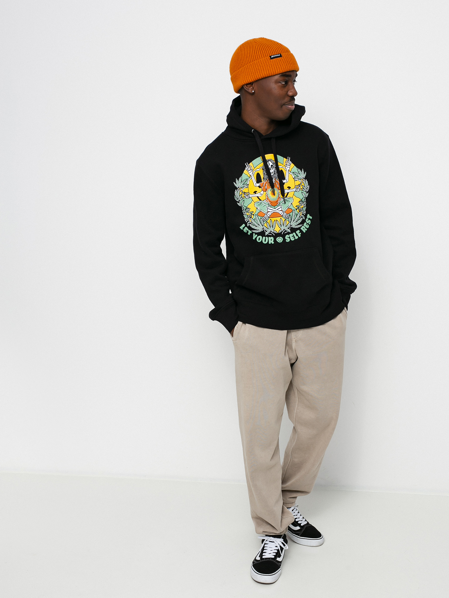 Circa Let Yourself Rest HD Kapucnis pulóver (black)