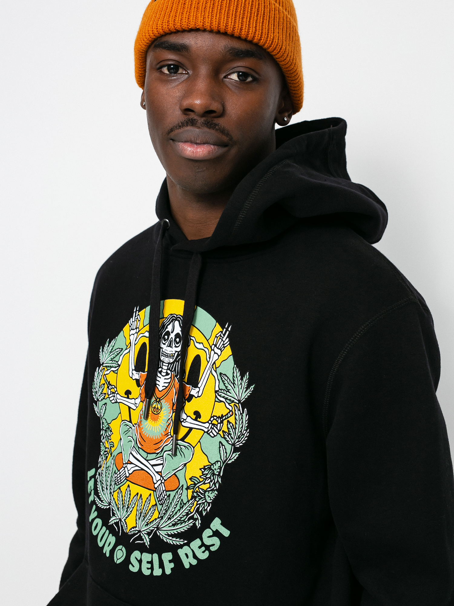 Circa Let Yourself Rest HD Kapucnis pulóver (black)