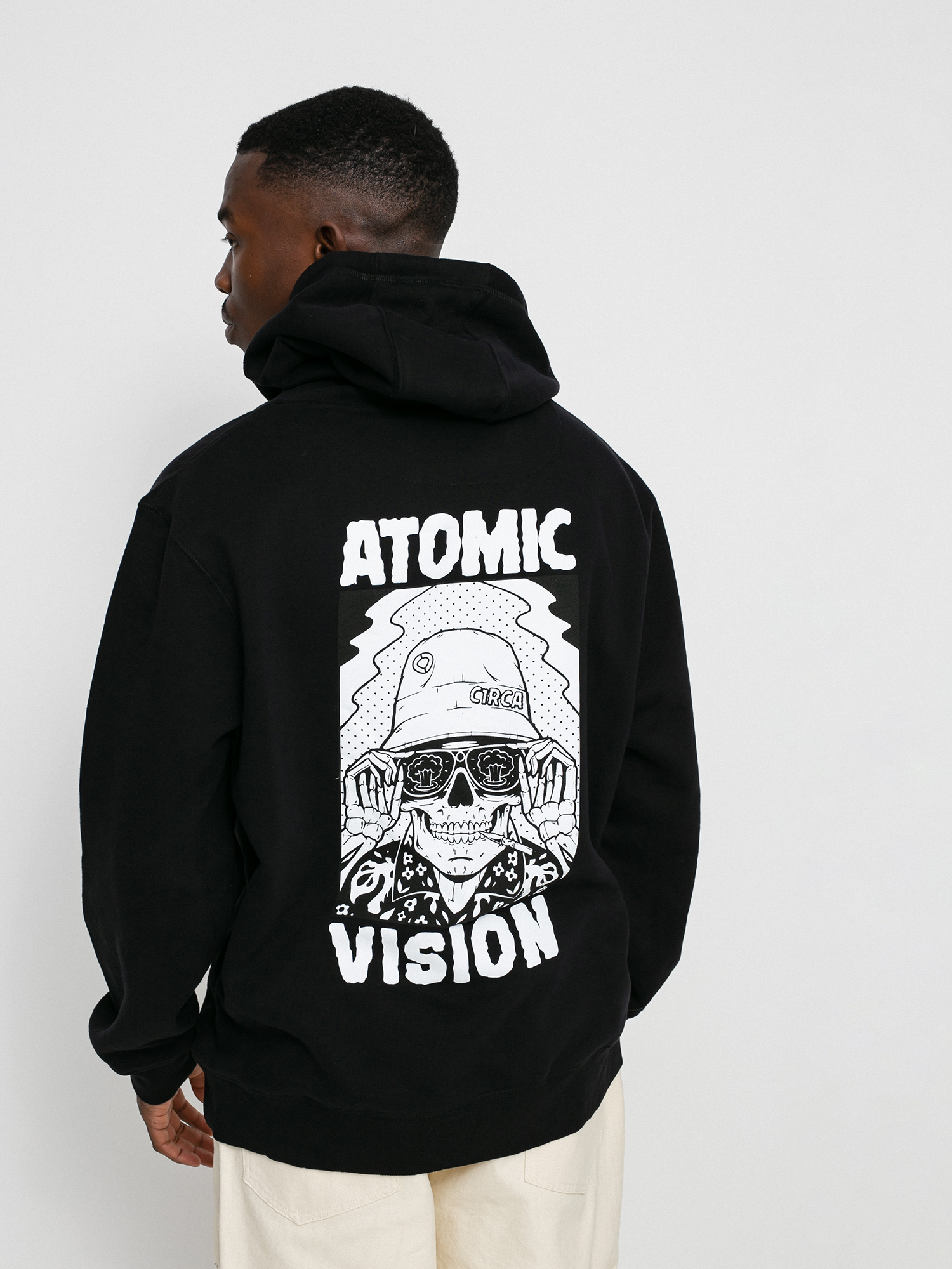 Circa Atomic Vision HD Kapucnis pulóver (black)