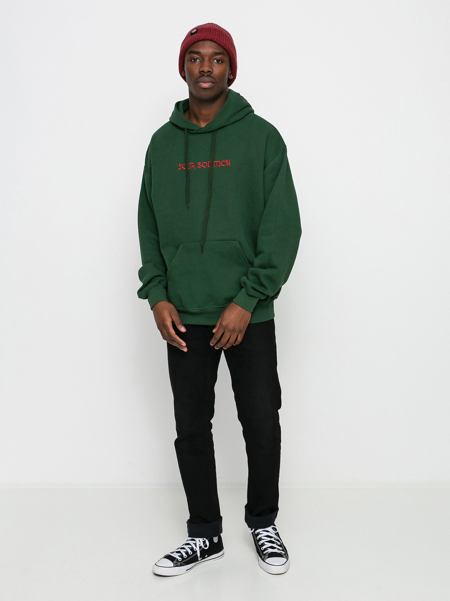 Sour Solution Anti Slice HD Kapucnis pulóver (fiorest green)