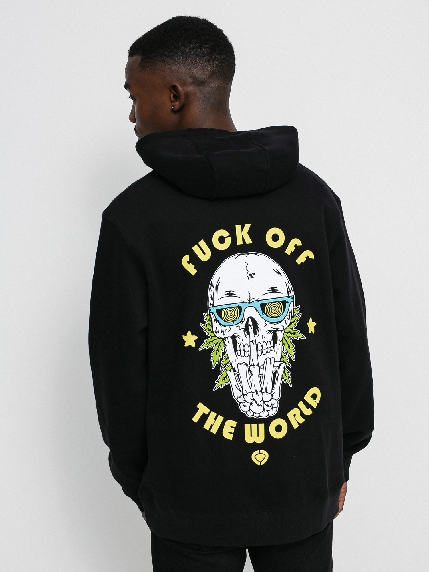 Circa Fuck Off HD Kapucnis pulóver (black)