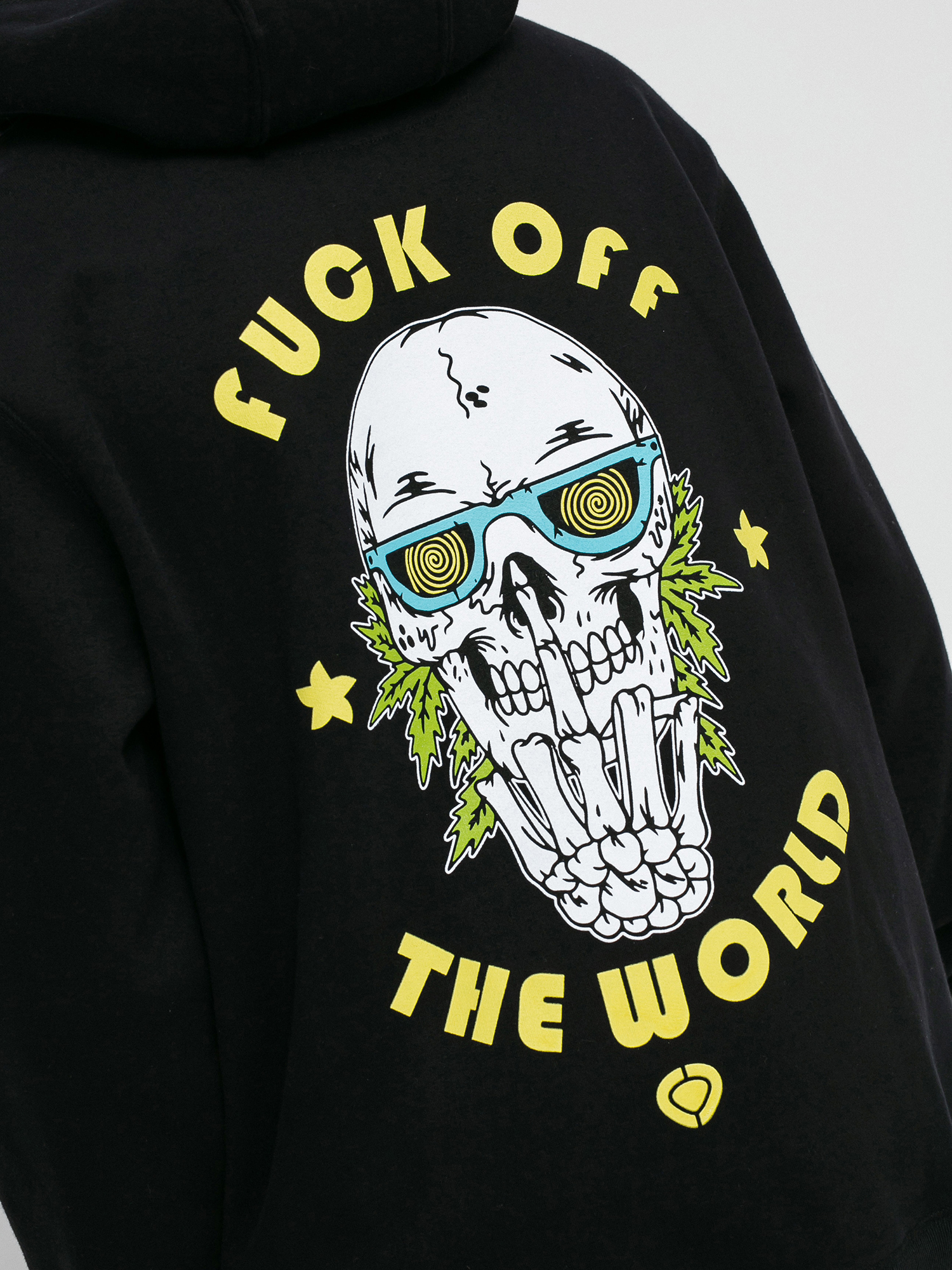 Circa Fuck Off HD Kapucnis pulóver (black)