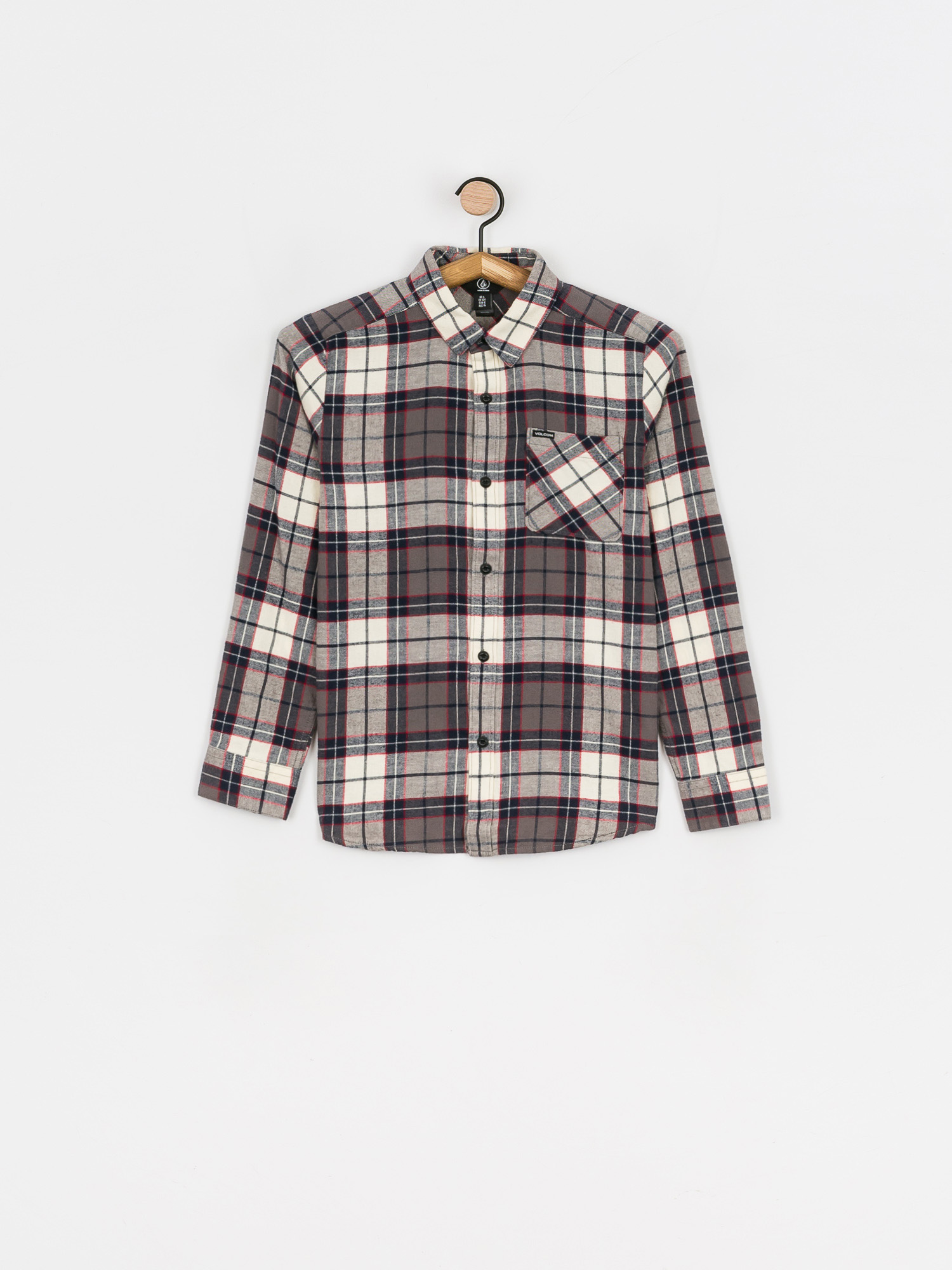 Volcom Caden Plaid JR Ing (bleached sand)