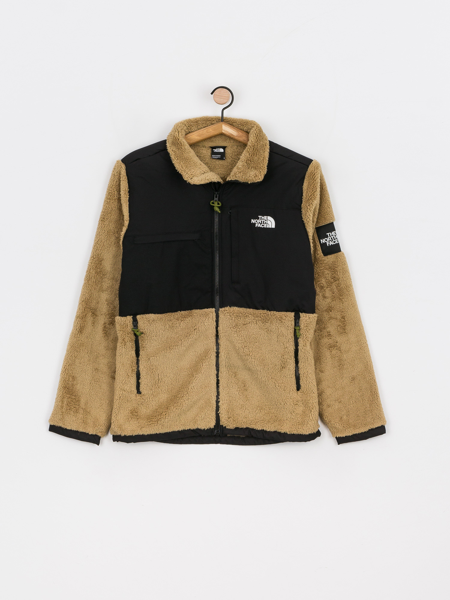 Férfi The North Face Black Box Denali Sherpa Polár pulóver (kelp tan)