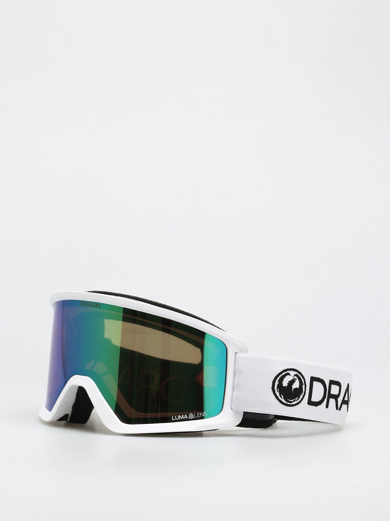 Dragon DX3 OTG Snowboard szemu00fcveg (white/lumalens green ion)