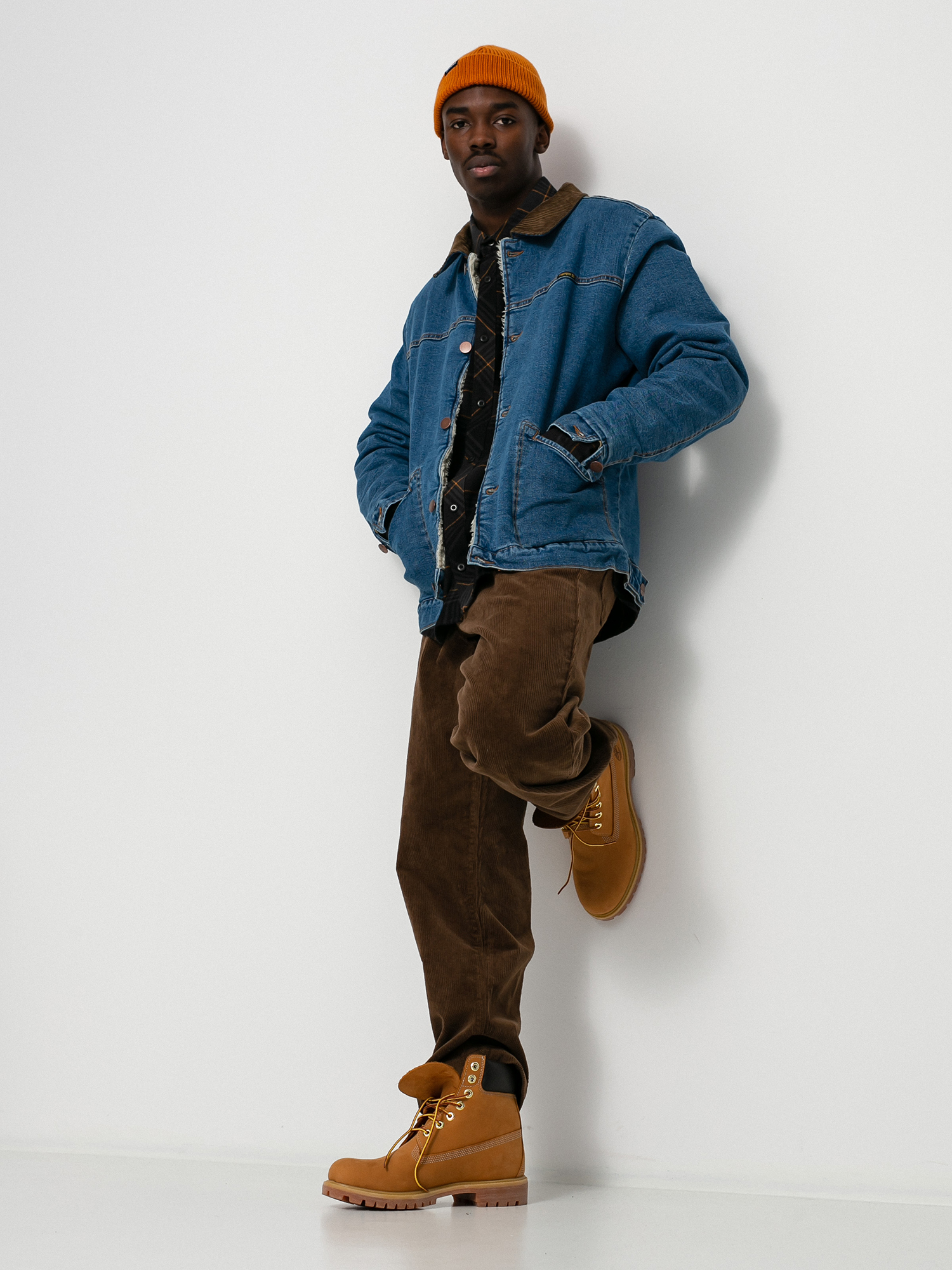 Billabong X Wrangler Range Denim Sherpa Dzseki (ocean)