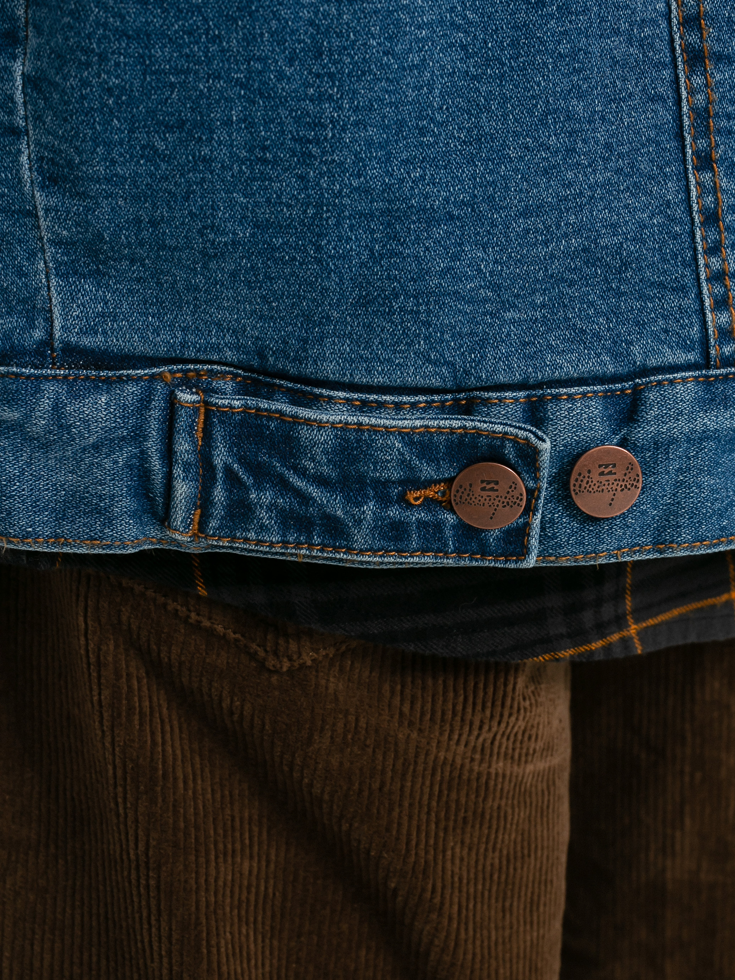 Billabong X Wrangler Range Denim Sherpa Dzseki (ocean)