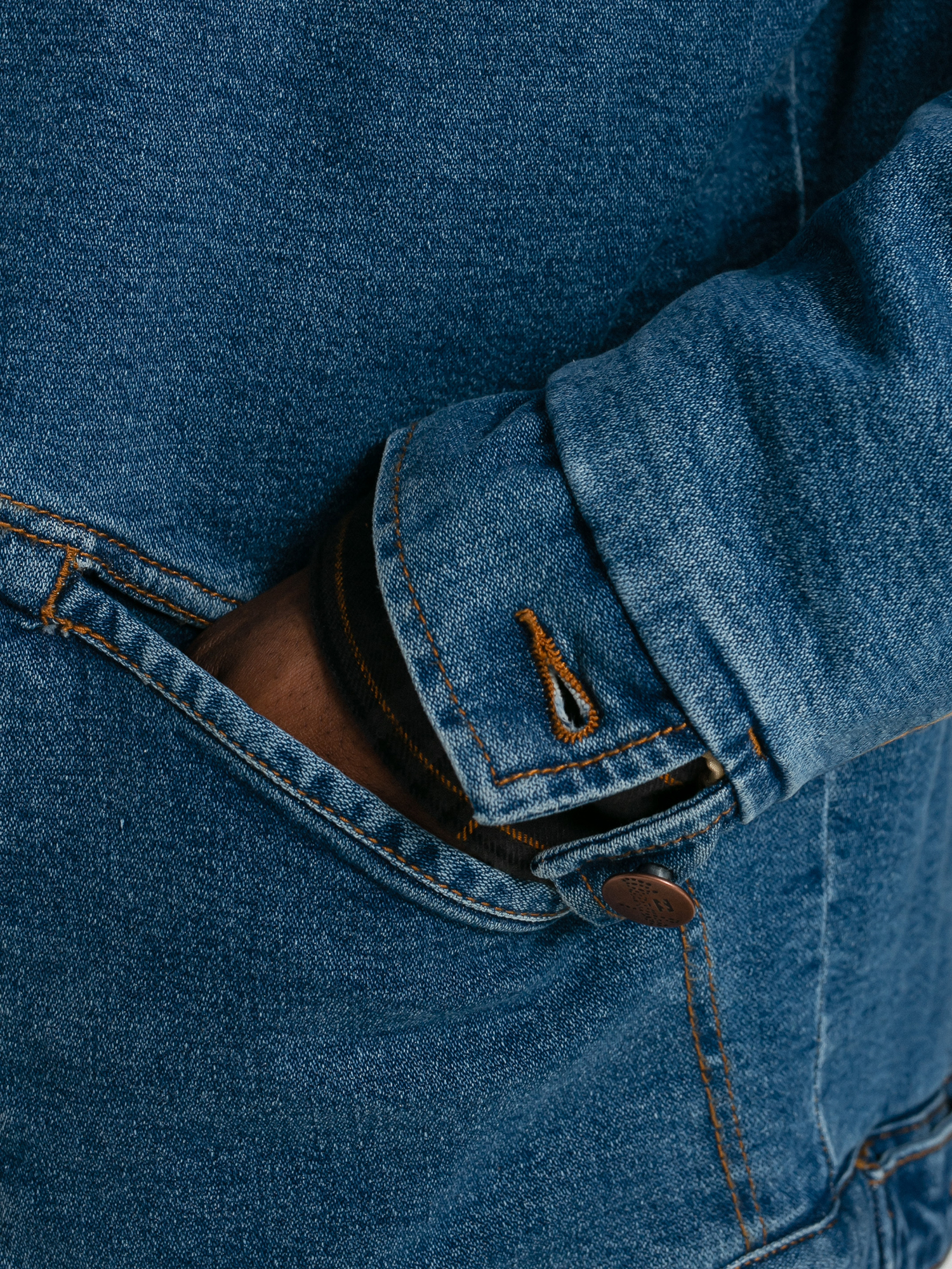 Billabong X Wrangler Range Denim Sherpa Dzseki (ocean)