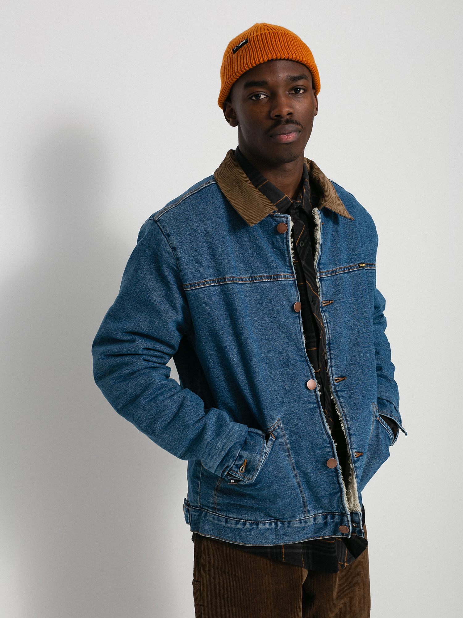 Billabong X Wrangler Range Denim Sherpa Dzseki (ocean)