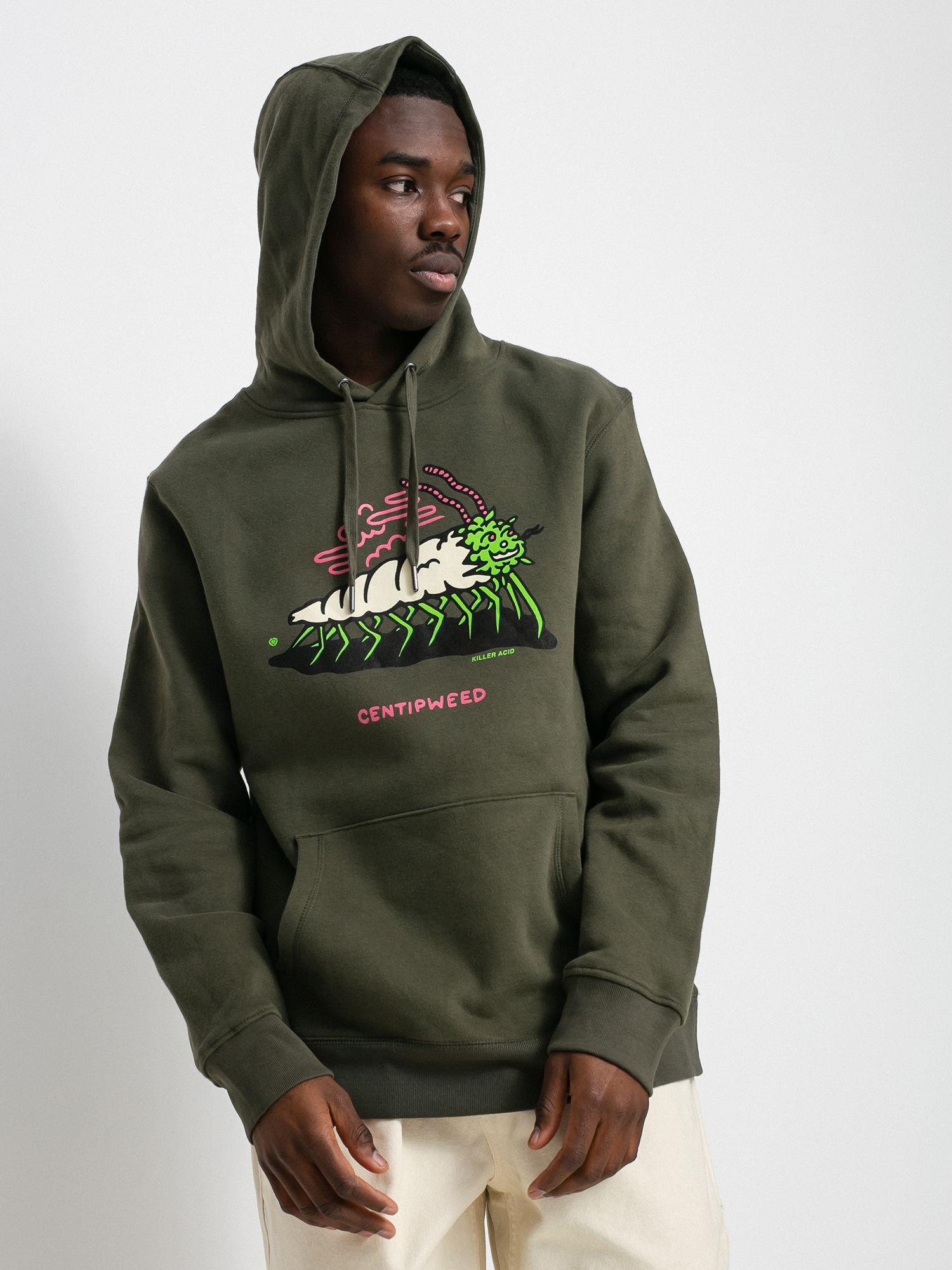 Circa Centipweed HD Kapucnis pulóver (military green)