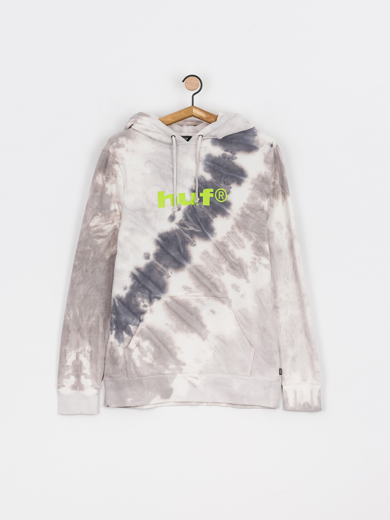 HUF Lo-Fi Tiedye HD Kapucnis pulóver (black)