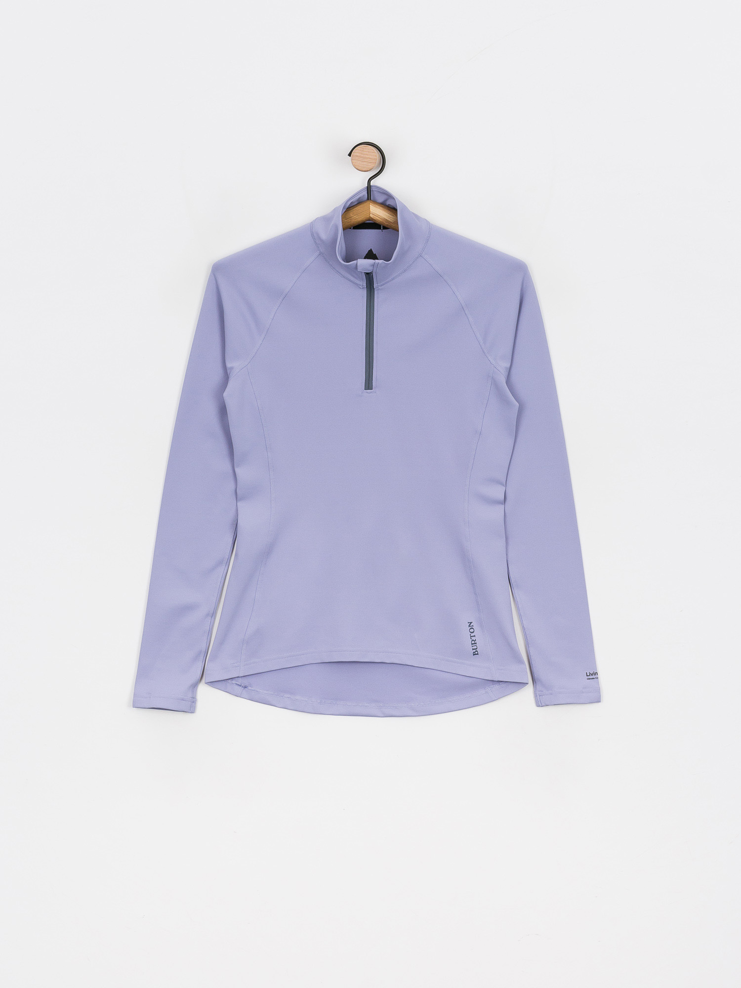 Női Burton Heavyweight X Base Layer Quarter Zip Hosszú ujjú thermo felső (foxglove violet)