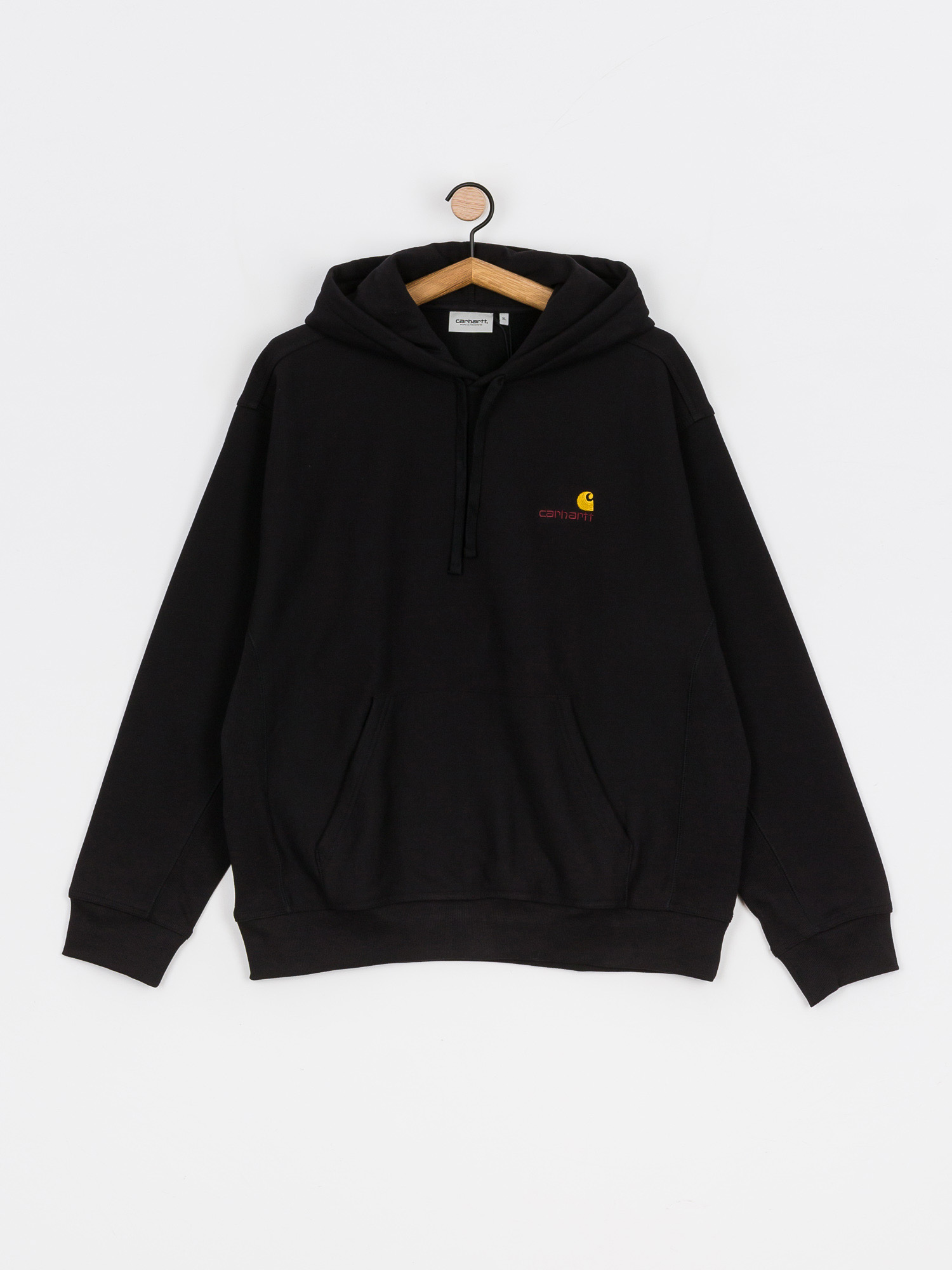 Carhartt WIP American Script HD Kapucnis pulóver (black)