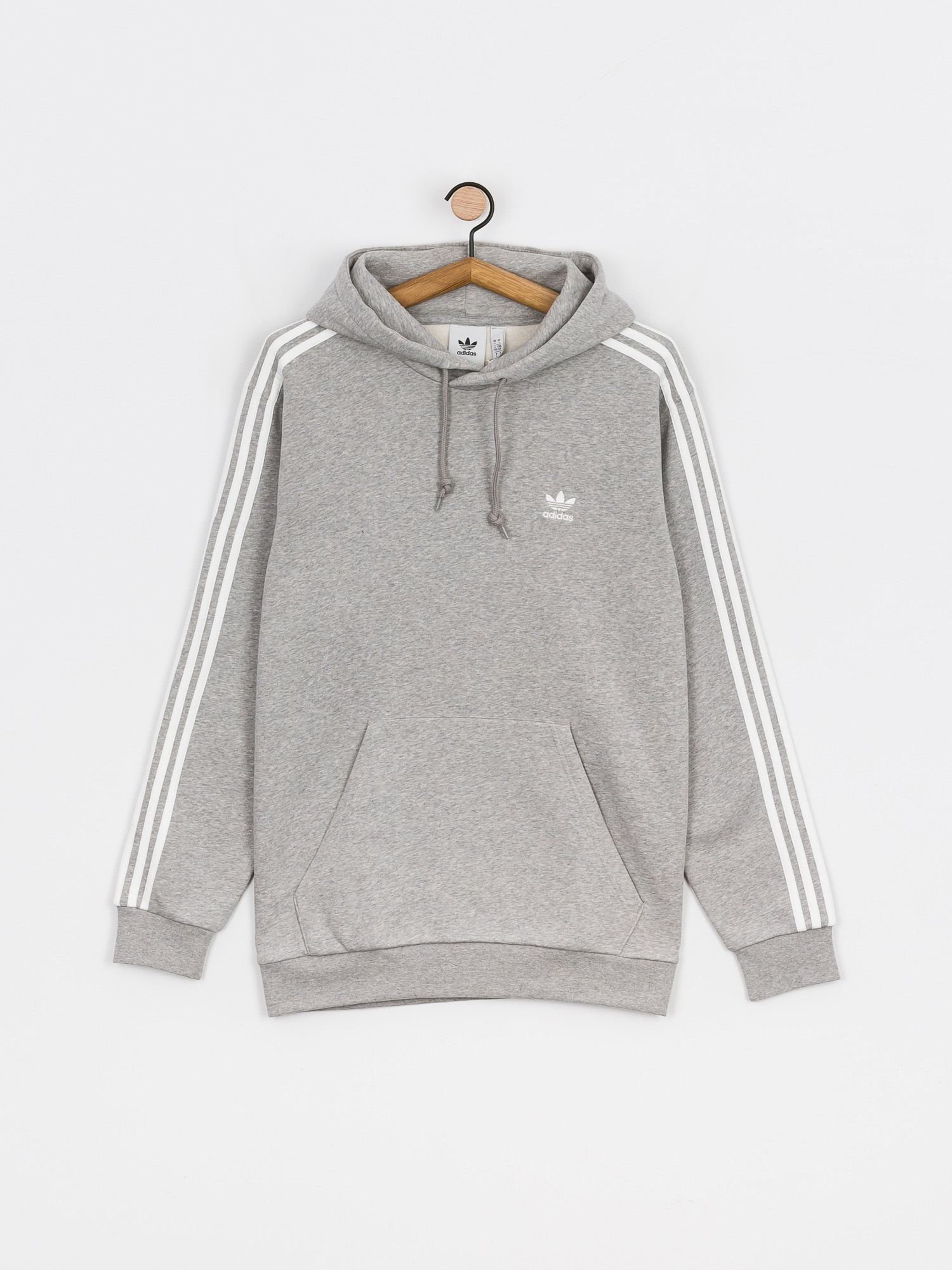adidas Originals 3 Stripes HD Kapucnis pulóver (medium grey heather)