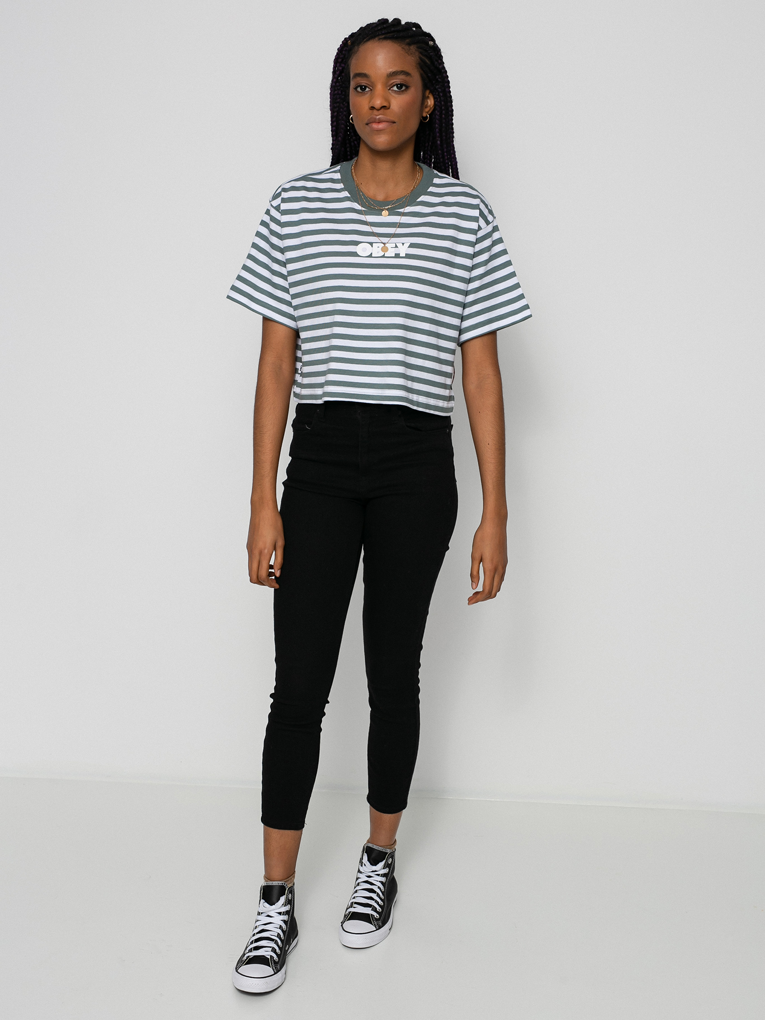 OBEY Brody póló Wmn (leaf multi)