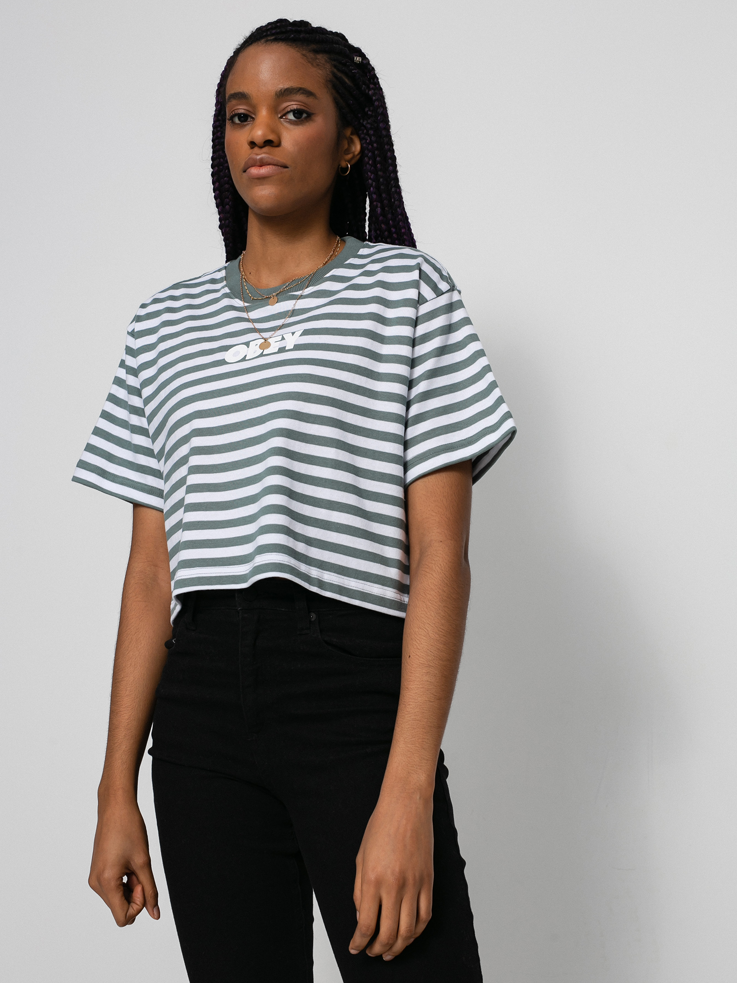 OBEY Brody póló Wmn (leaf multi)