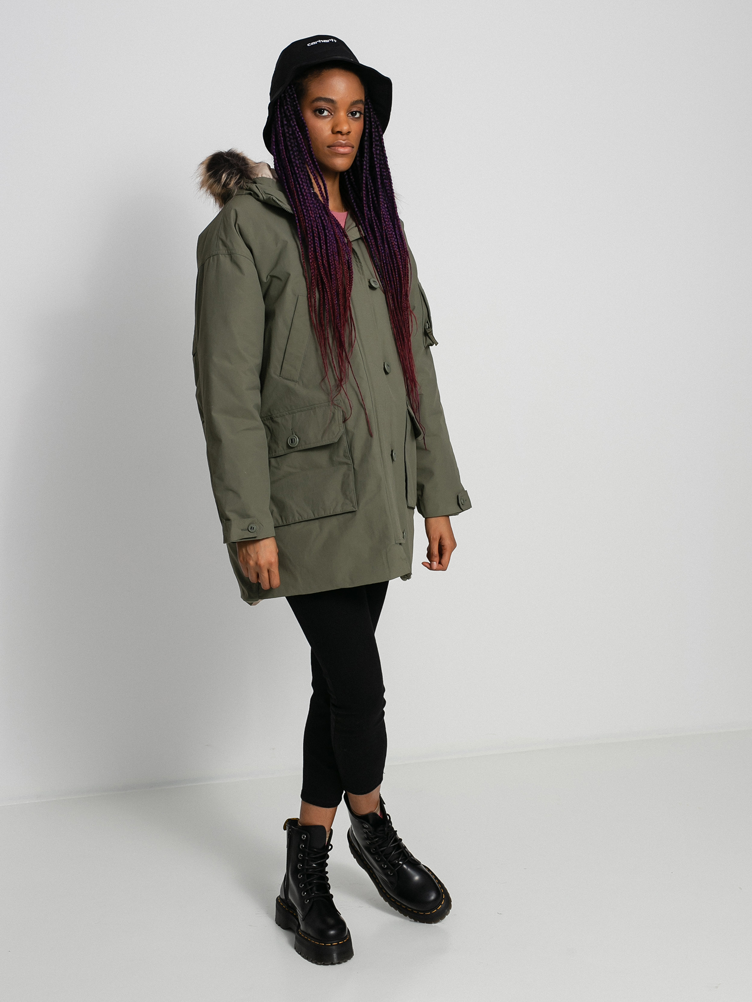 Volcom Warmer N Over 5K Parka Dzseki Wmn (army green combo)