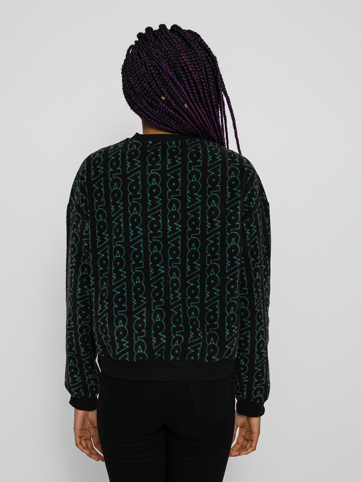 Volcom Error 76 Crew Pulóver Wmn (black)