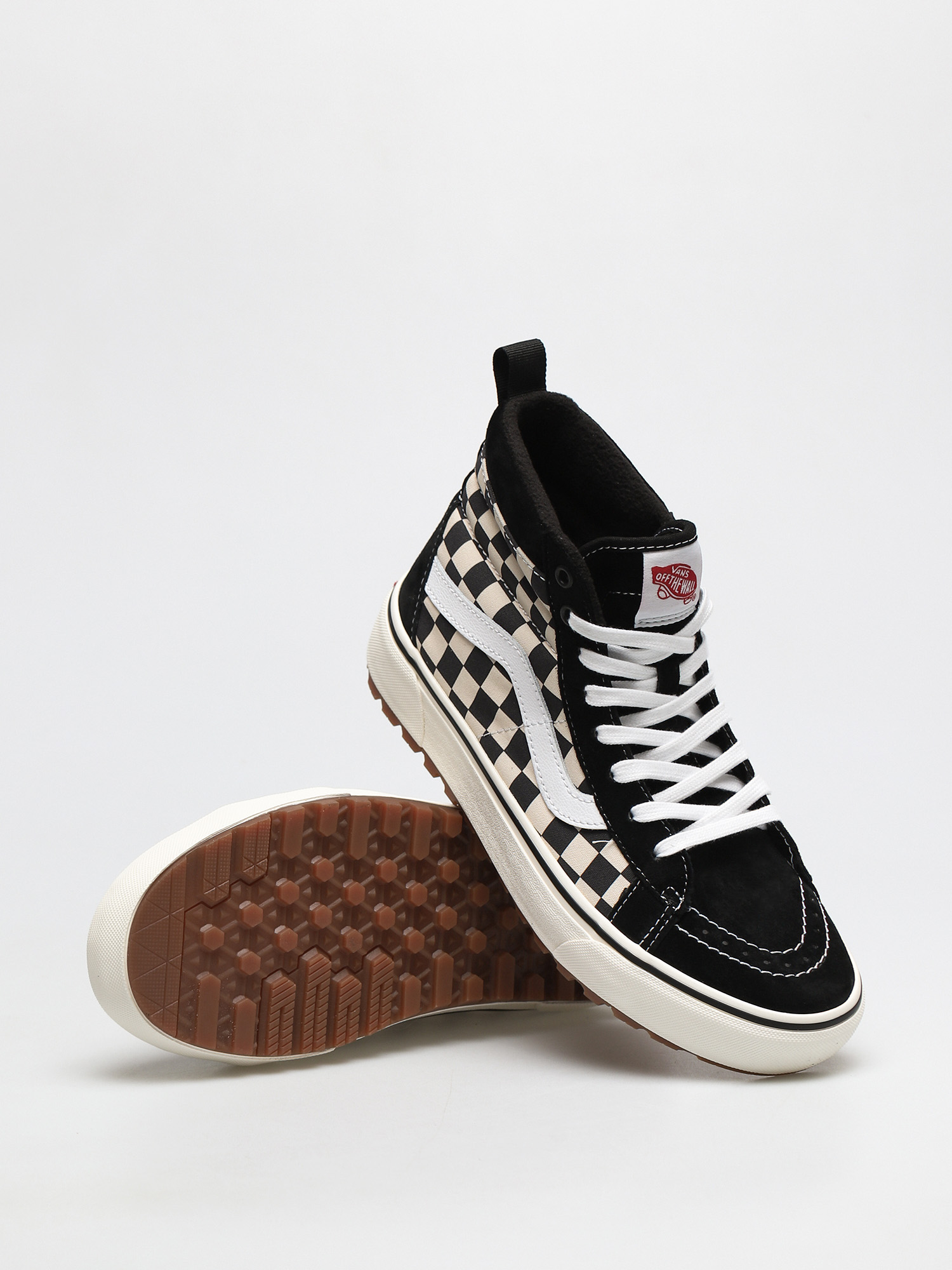 Vans Sk8 Hi MTE 1 Cipők (black/white/checkerboard)